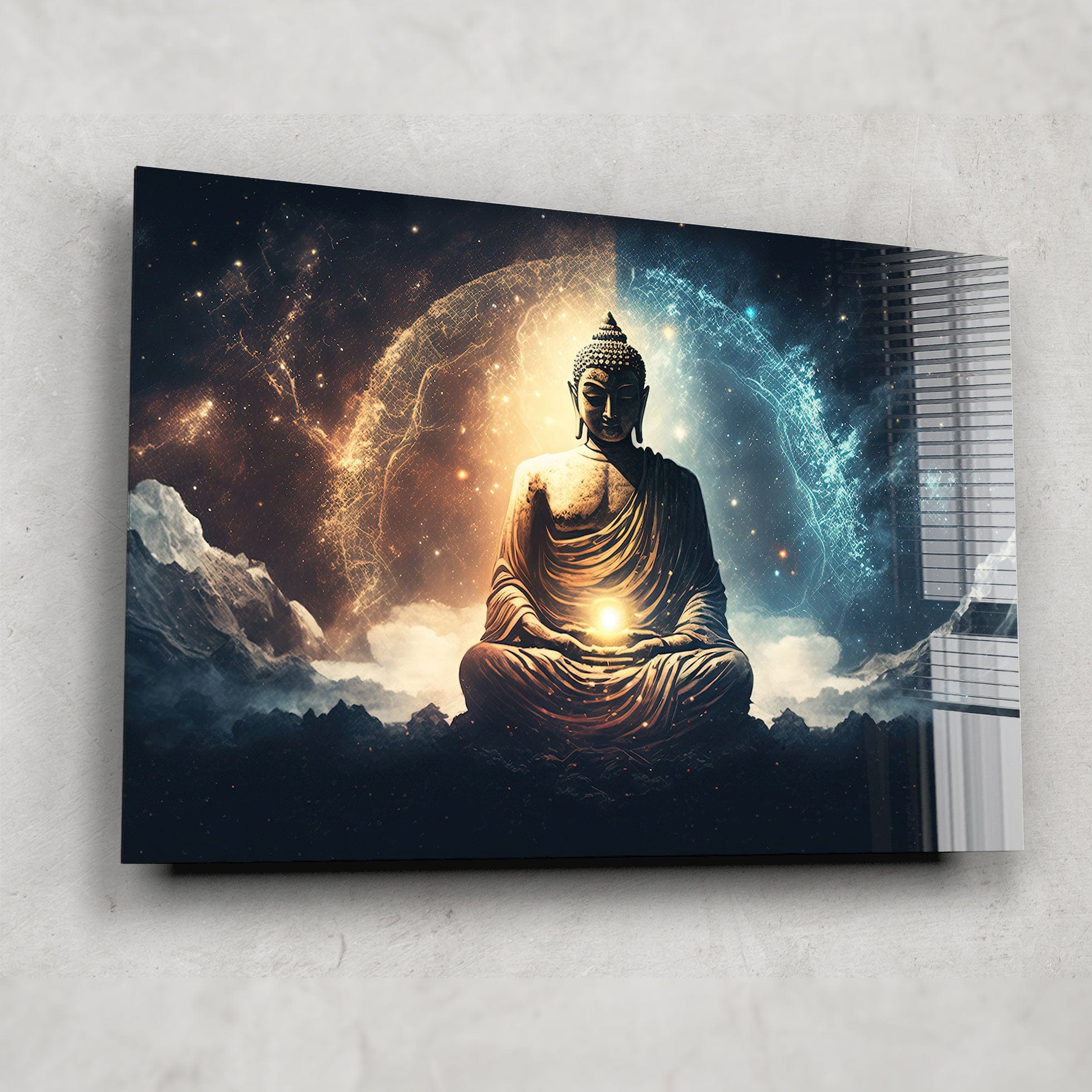 Artronauts Glass Print The Buddha Enlightenment