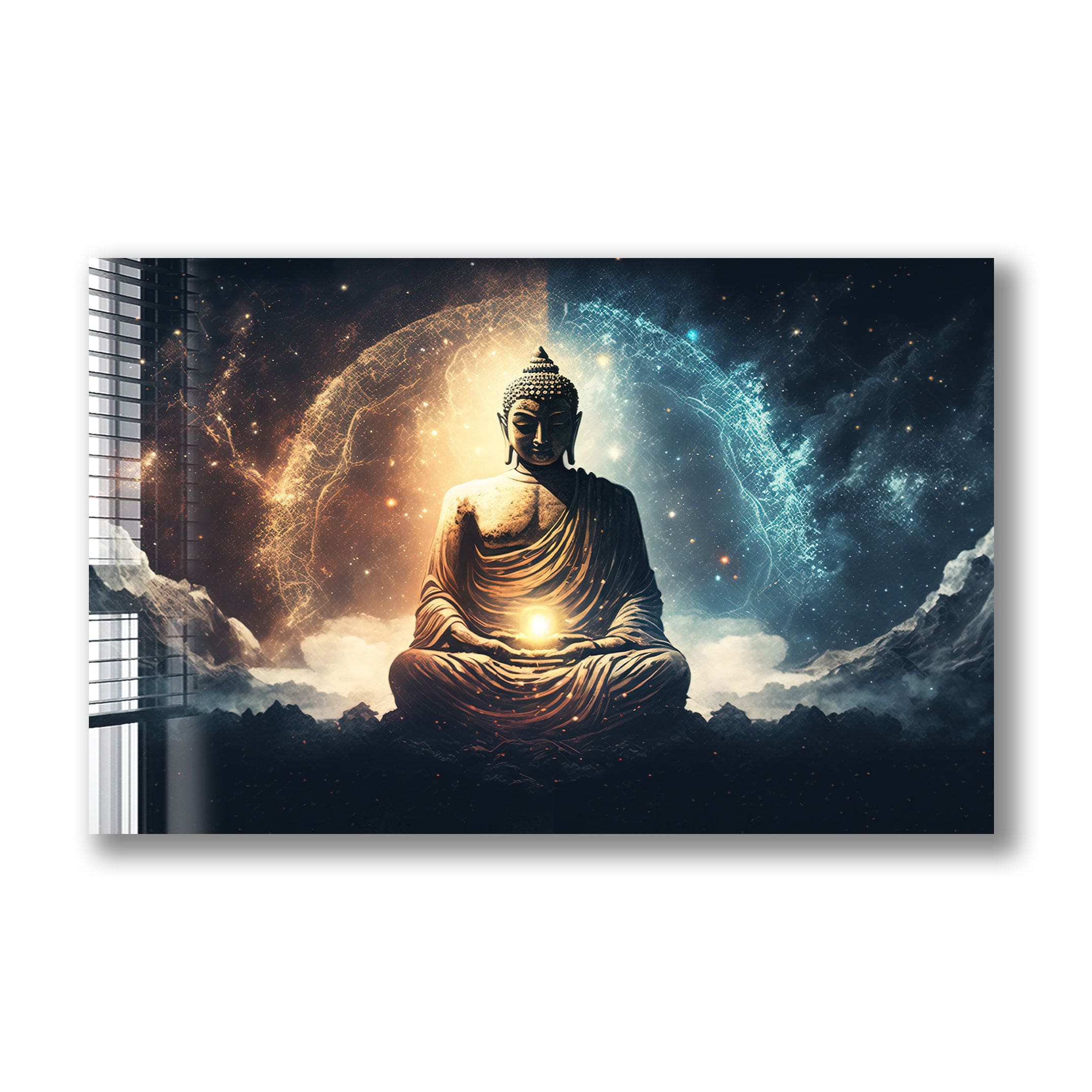 Artronauts Glass Print The Buddha Enlightenment