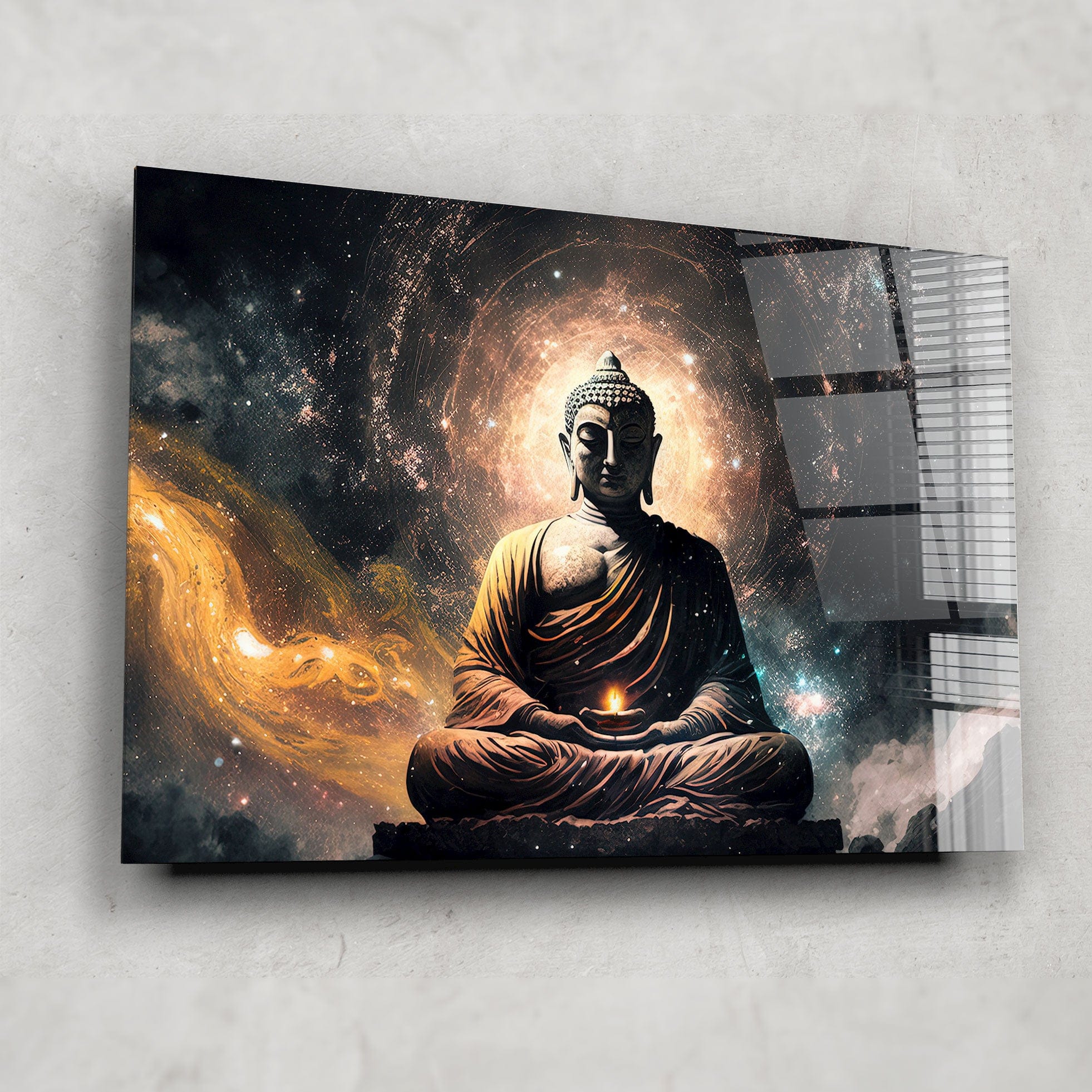 Artronauts Glass Print The Buddha Enlightenment II