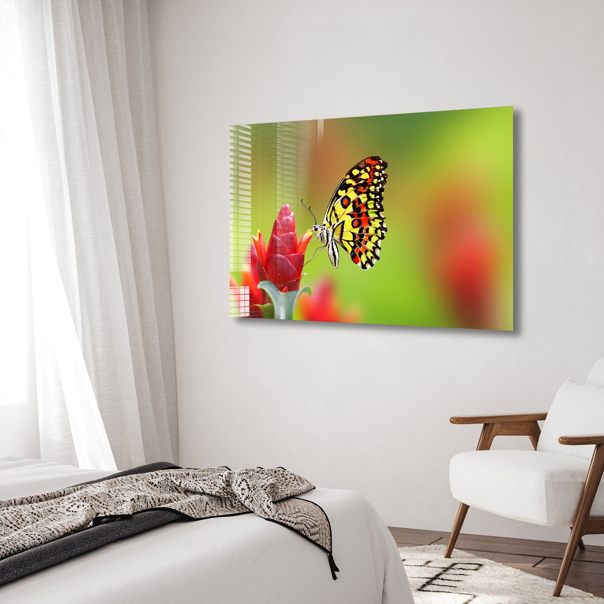 Artronauts Glass Print Lovely Butterfly