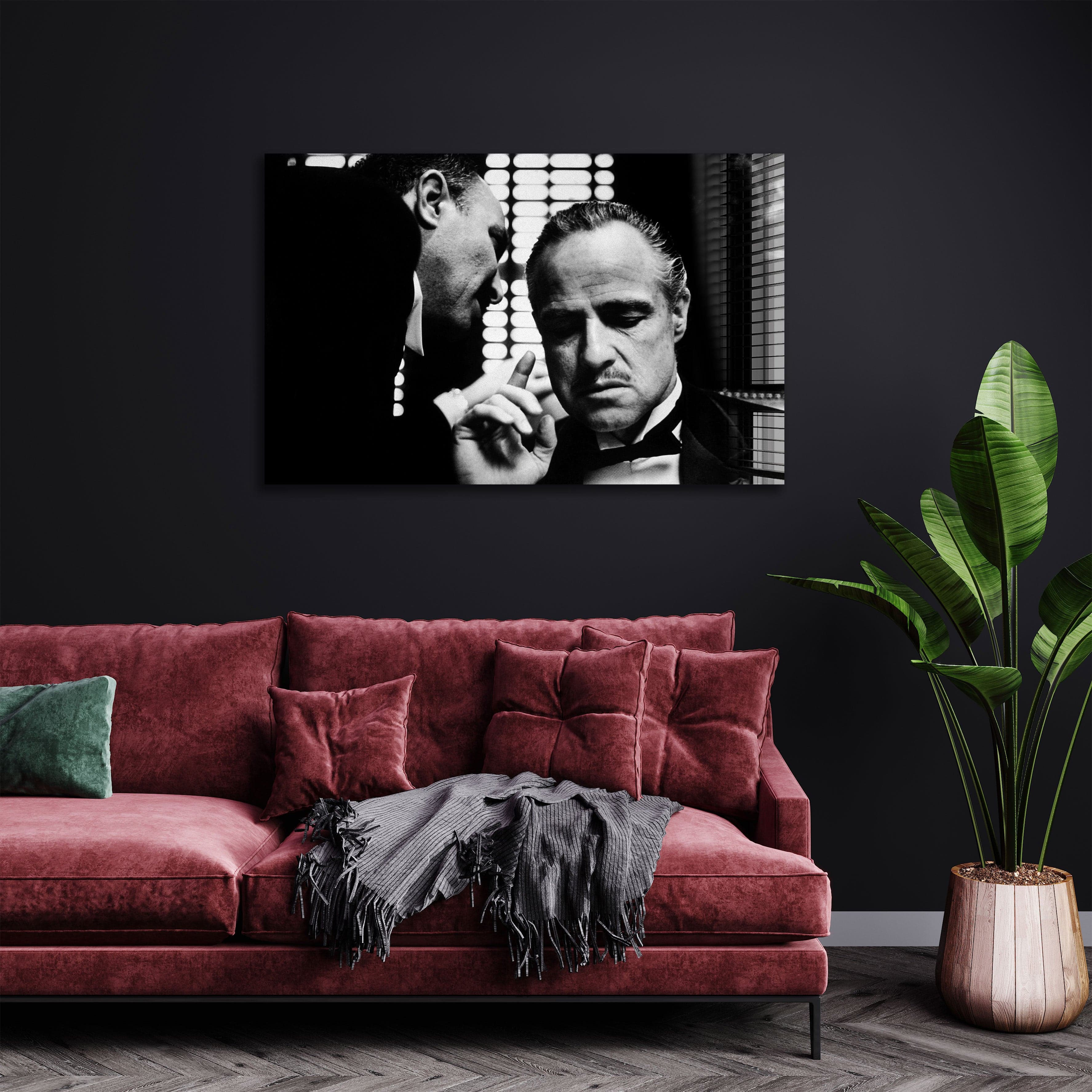 Artronauts Glass Print The Godfather