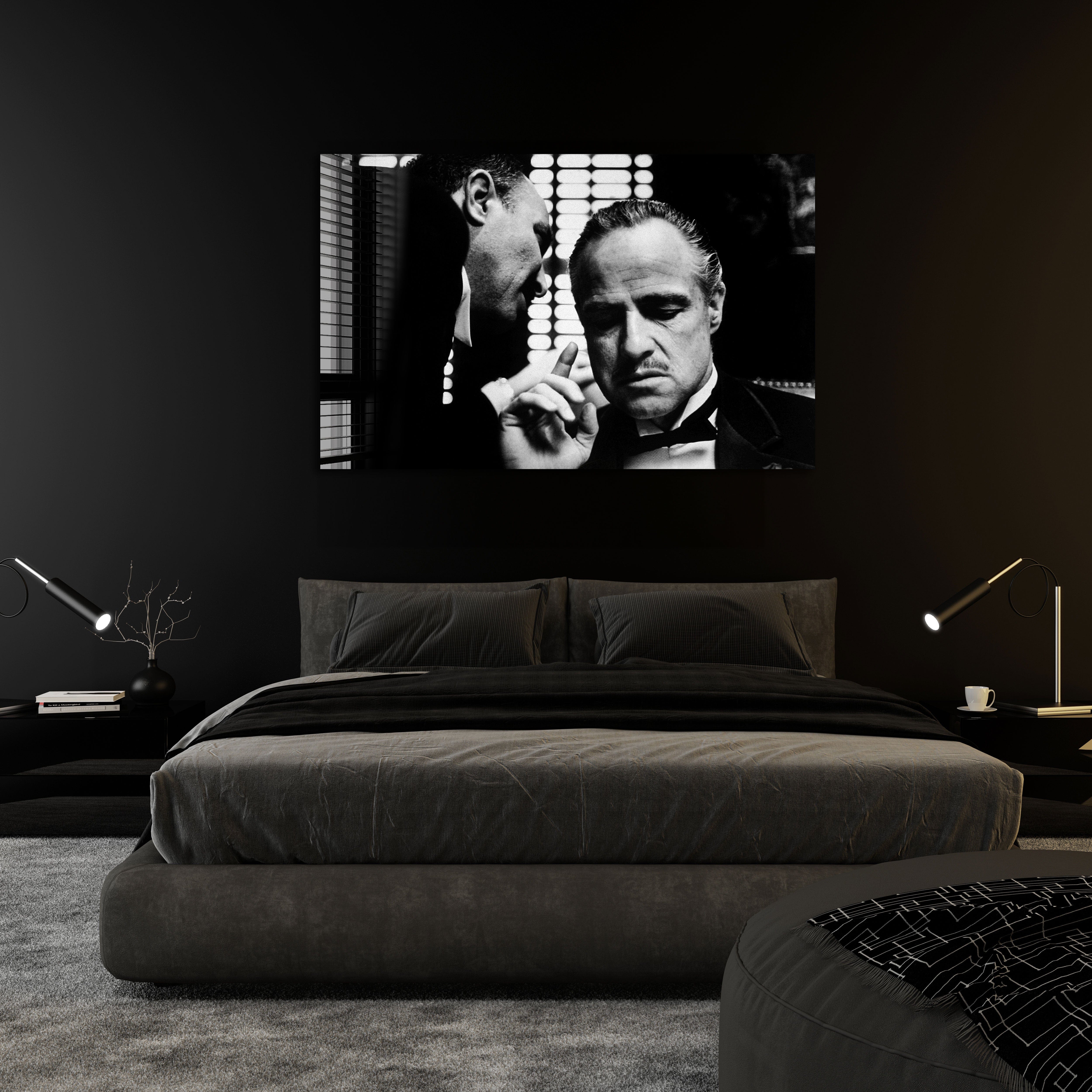 Artronauts Glass Print The Godfather