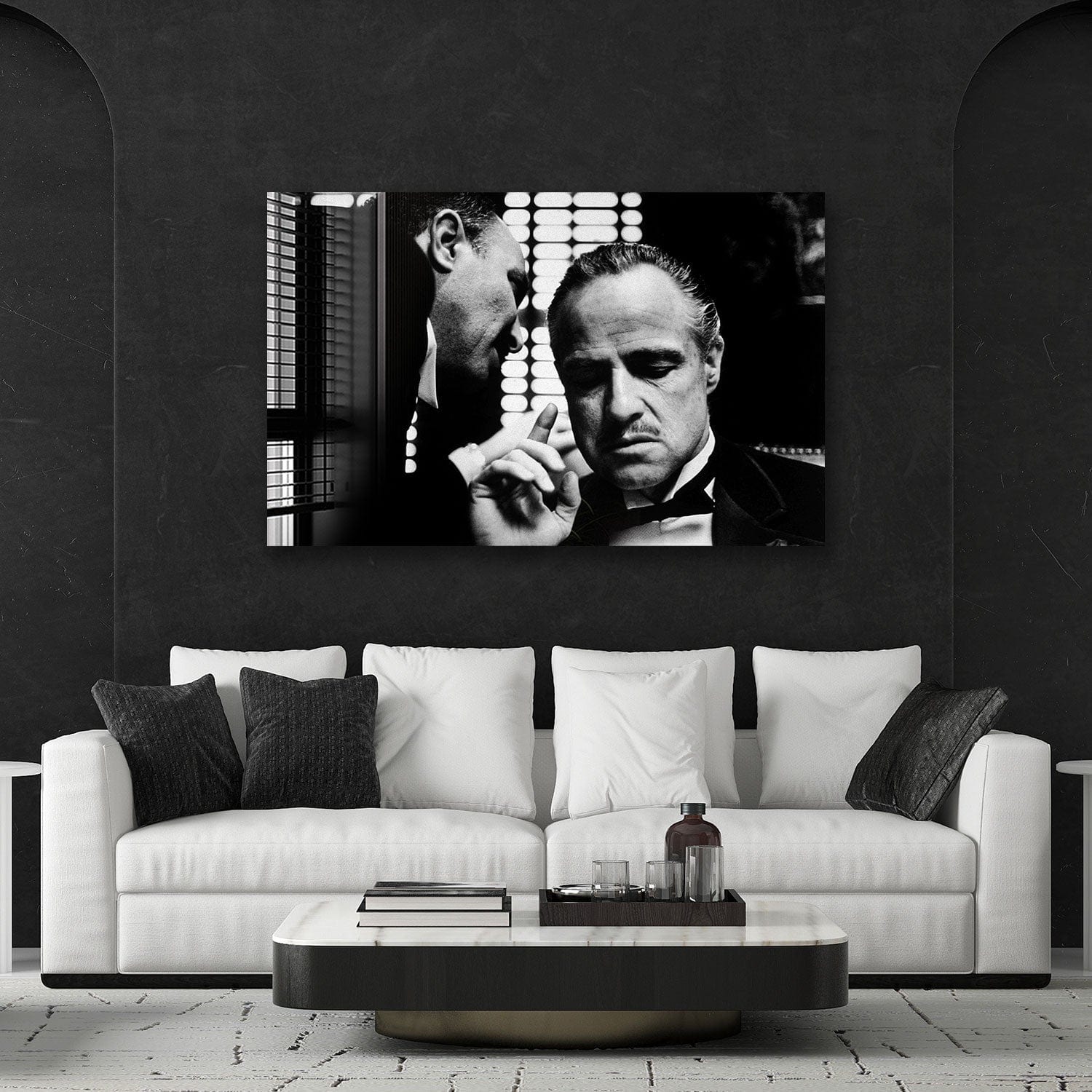 Artronauts Glass Print The Godfather