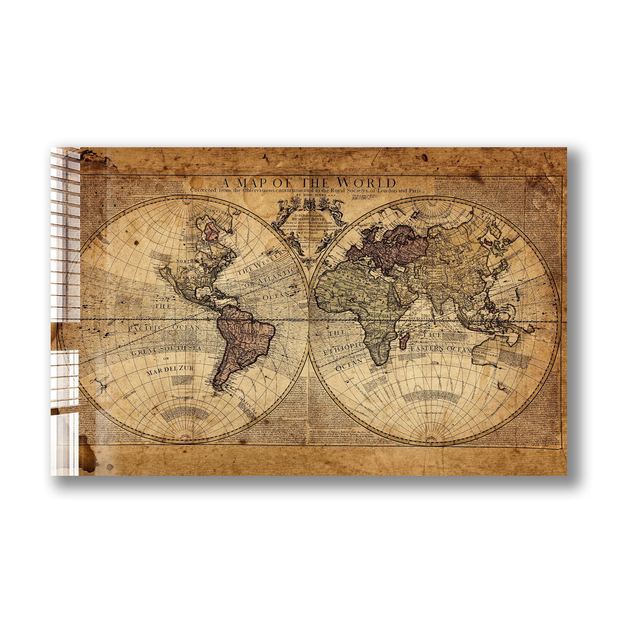 Artronauts Glass Print A Map Of The World