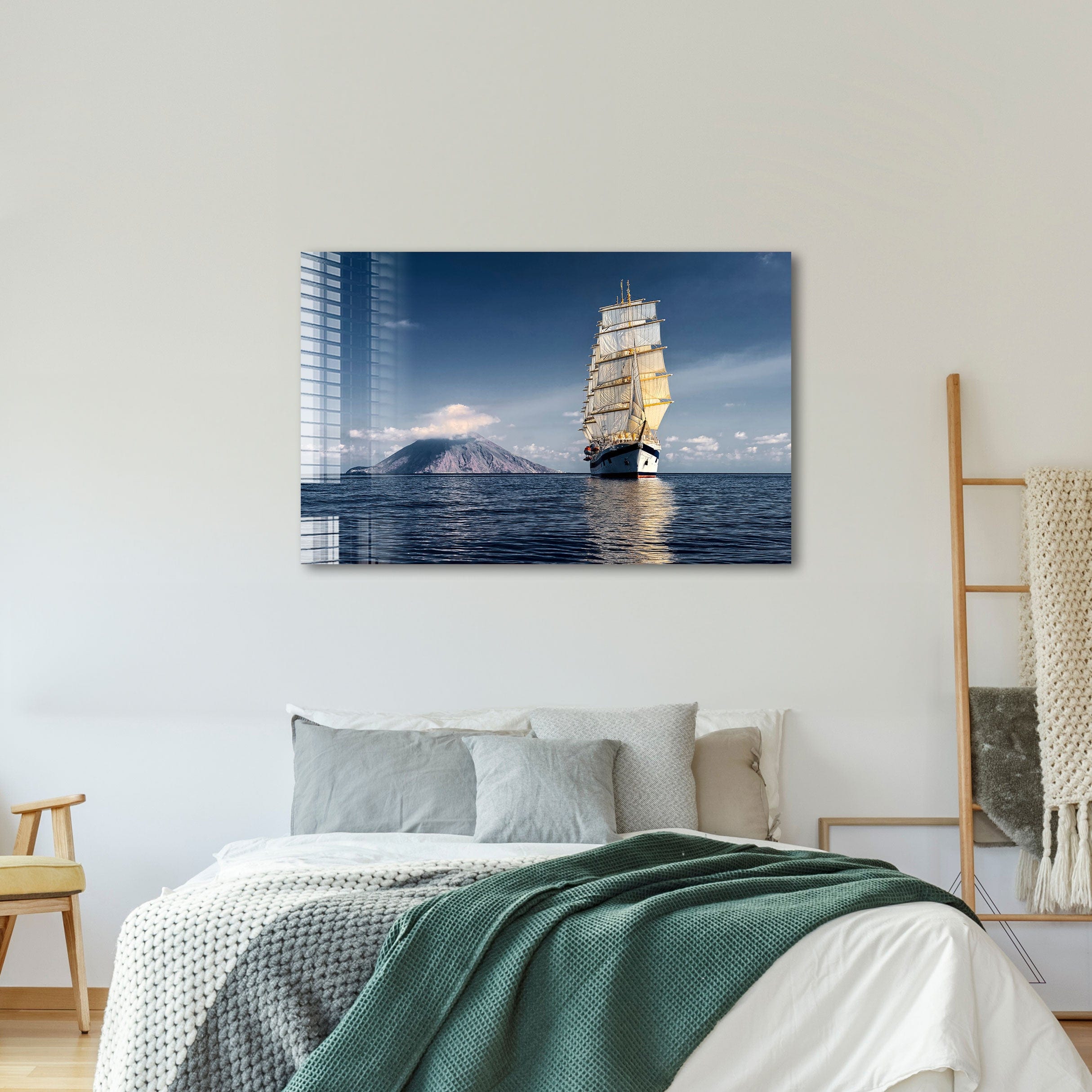 Artronauts Glass Print Sailing Ship