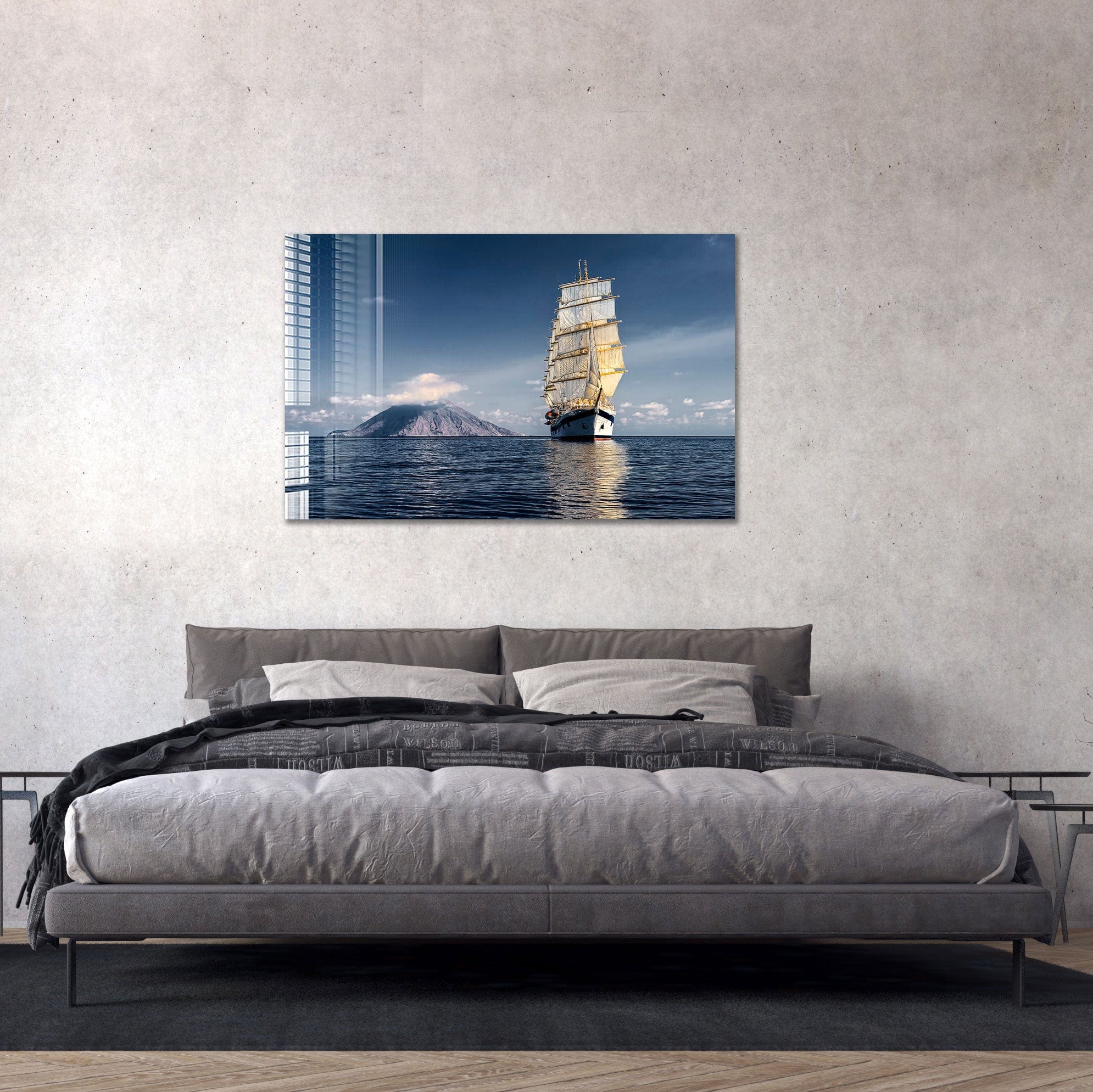 Artronauts Glass Print Sailing Ship