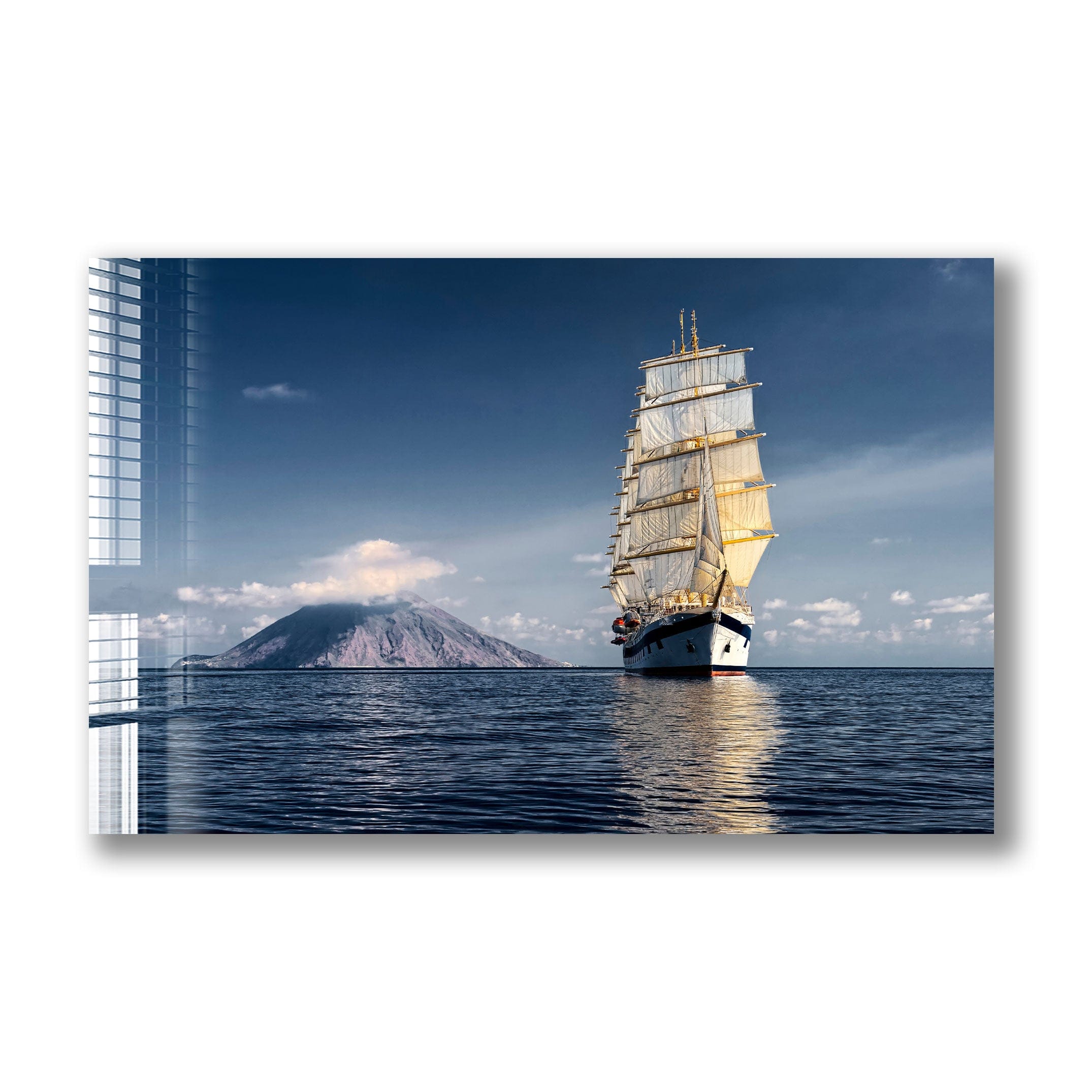 Artronauts Glass Print Sailing Ship