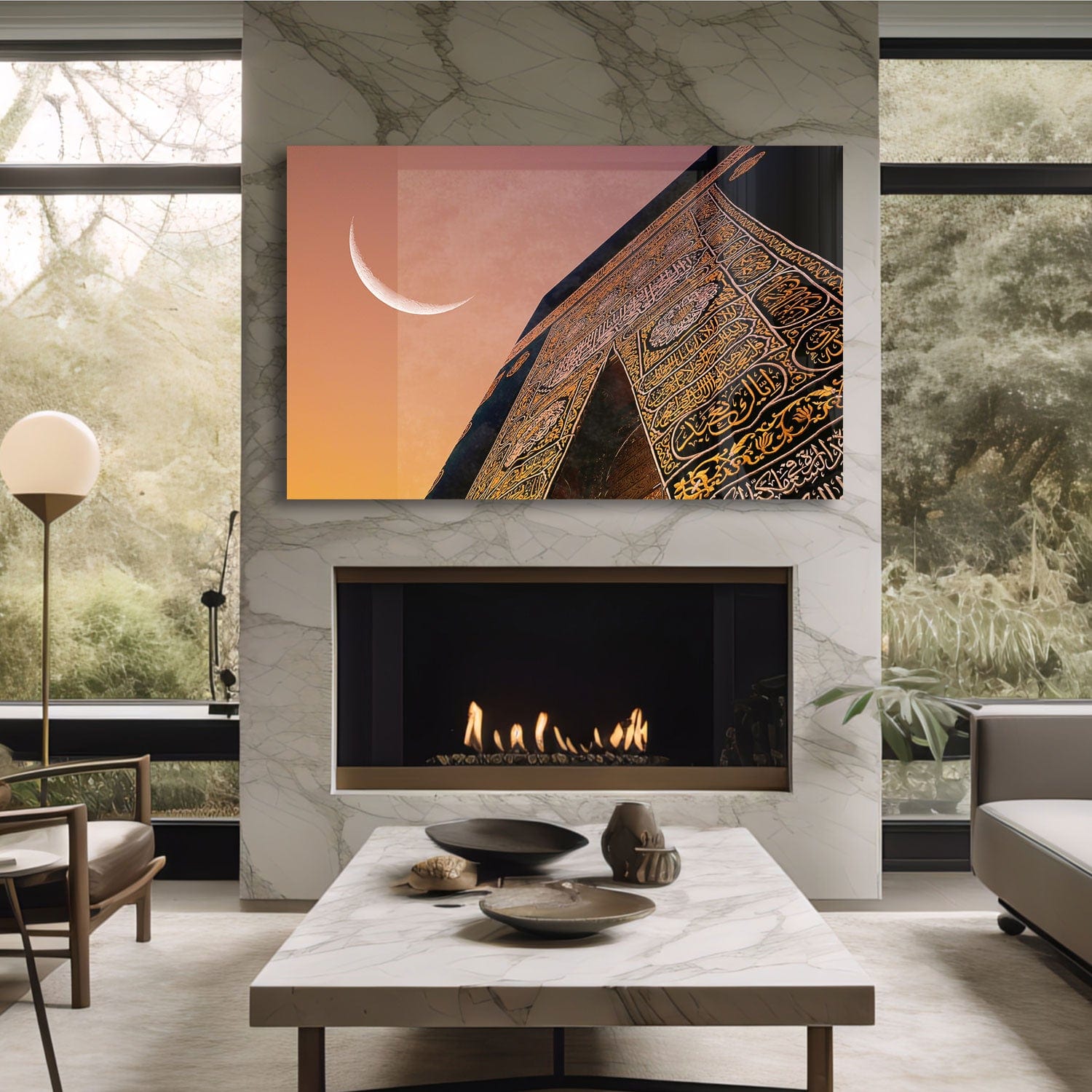 Artronauts Glass Print The Door of Kaaba