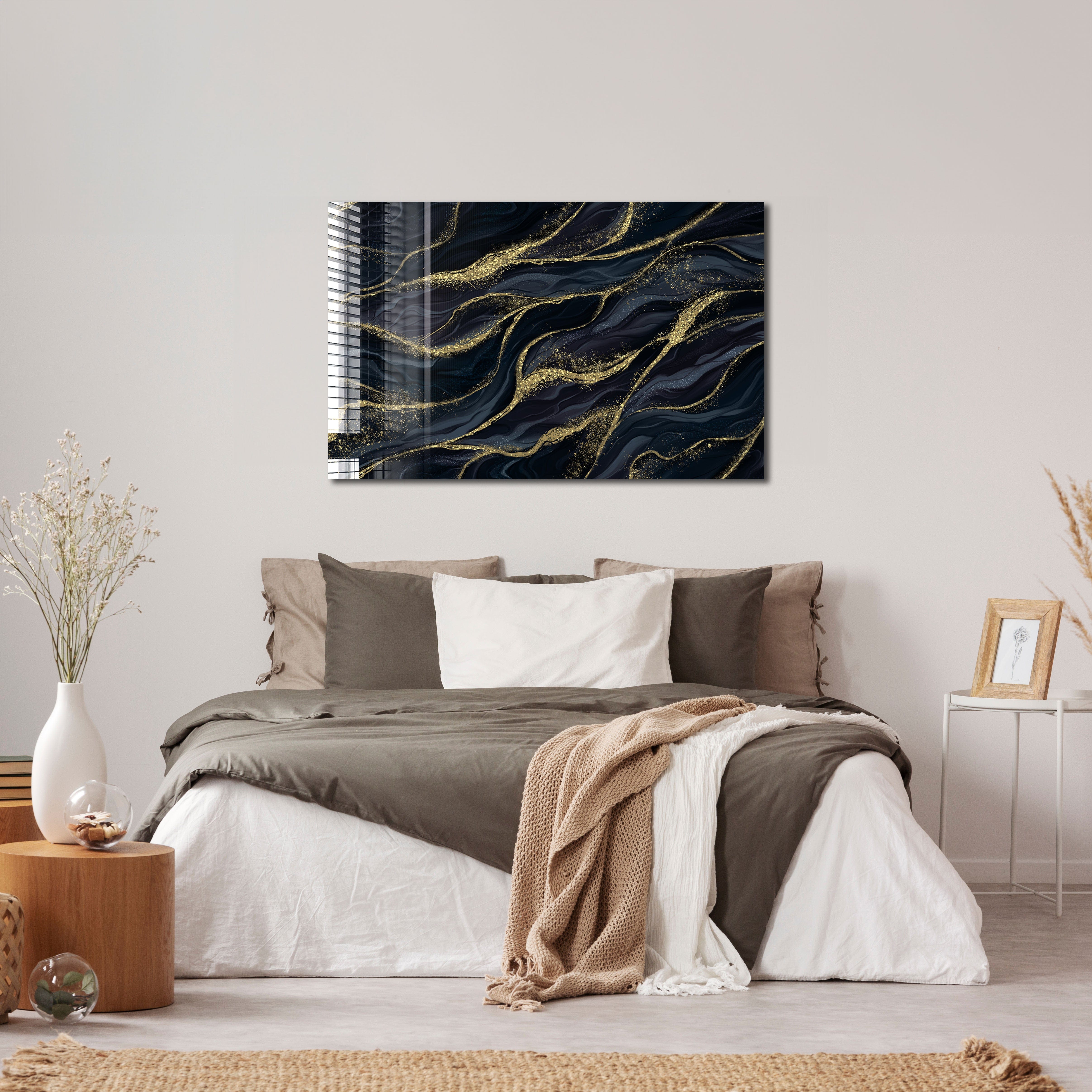 Artronauts Glass Print Golden Sand