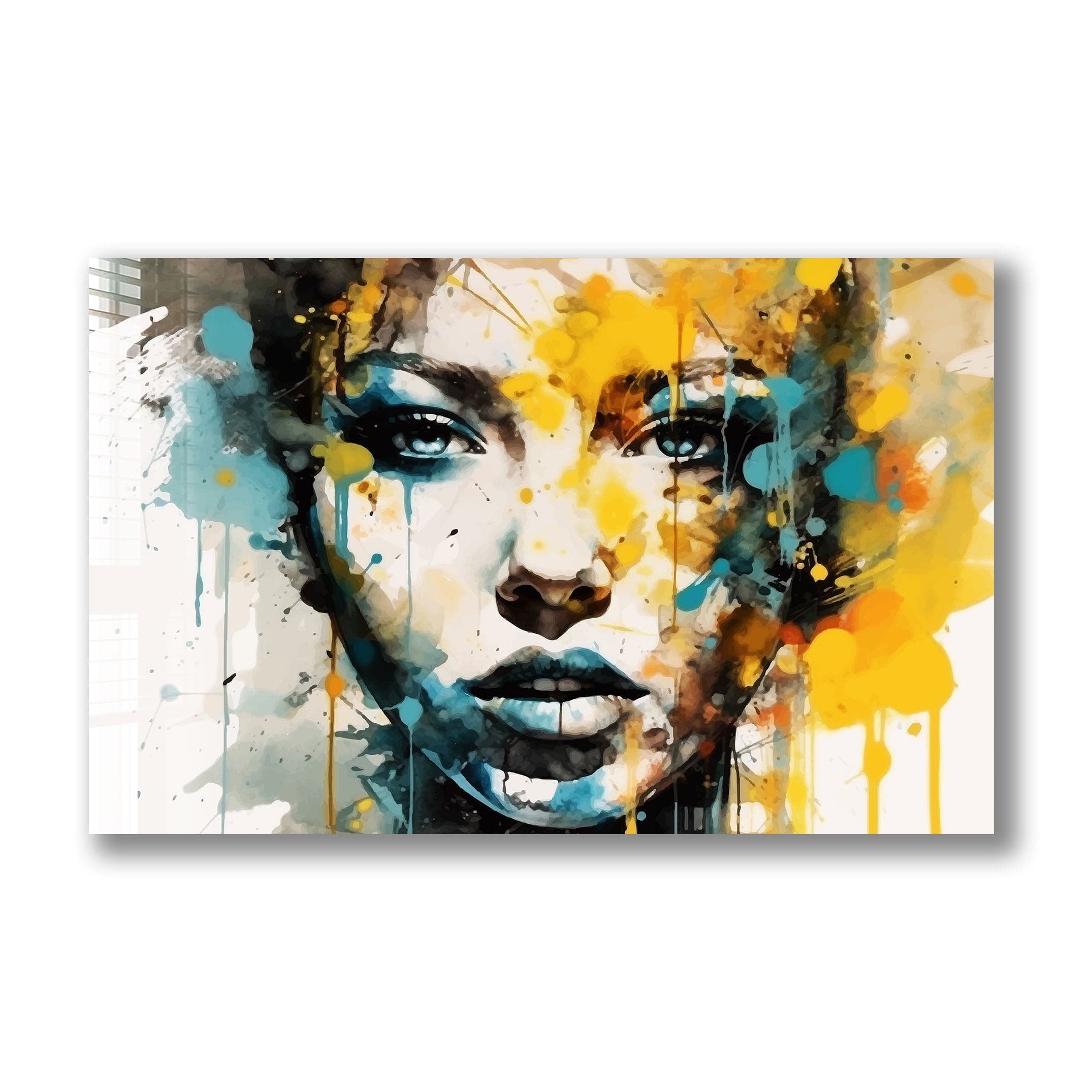 Artronauts Glass Print Illustration Girl