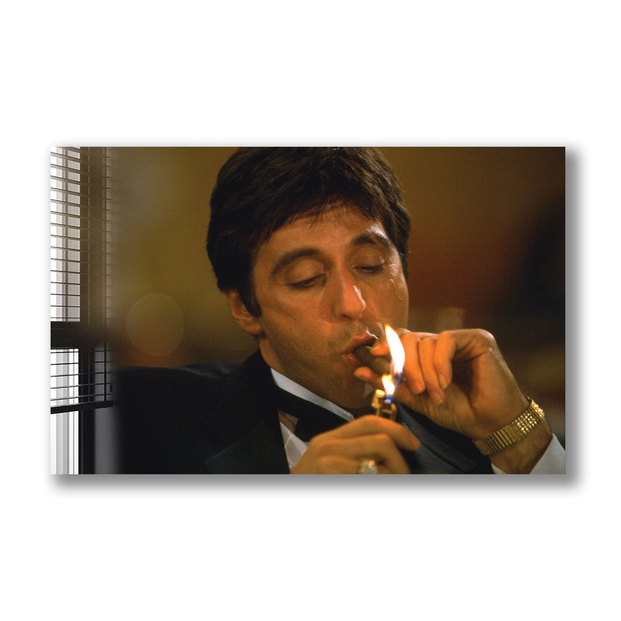 Artronauts Glass Print Tony Montana Al Pacino - Scarface