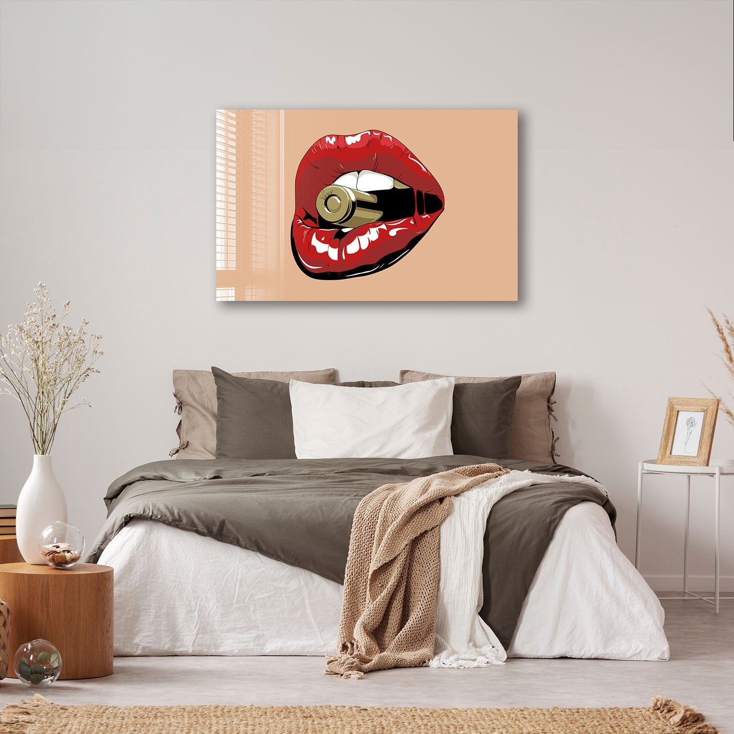 Artronauts Glass Print Hold My Bullet II