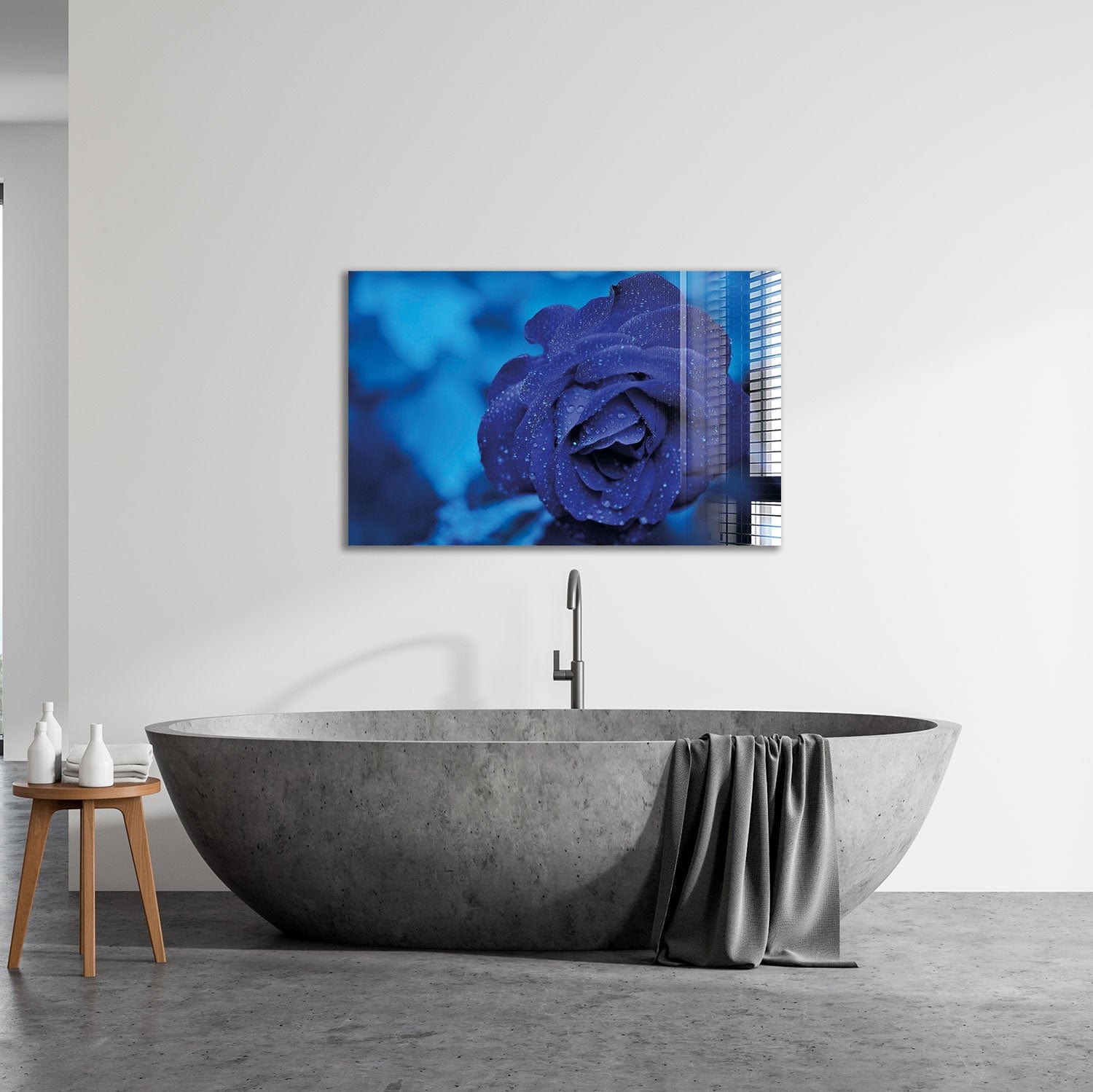 Artronauts Glass Print Cold Rose