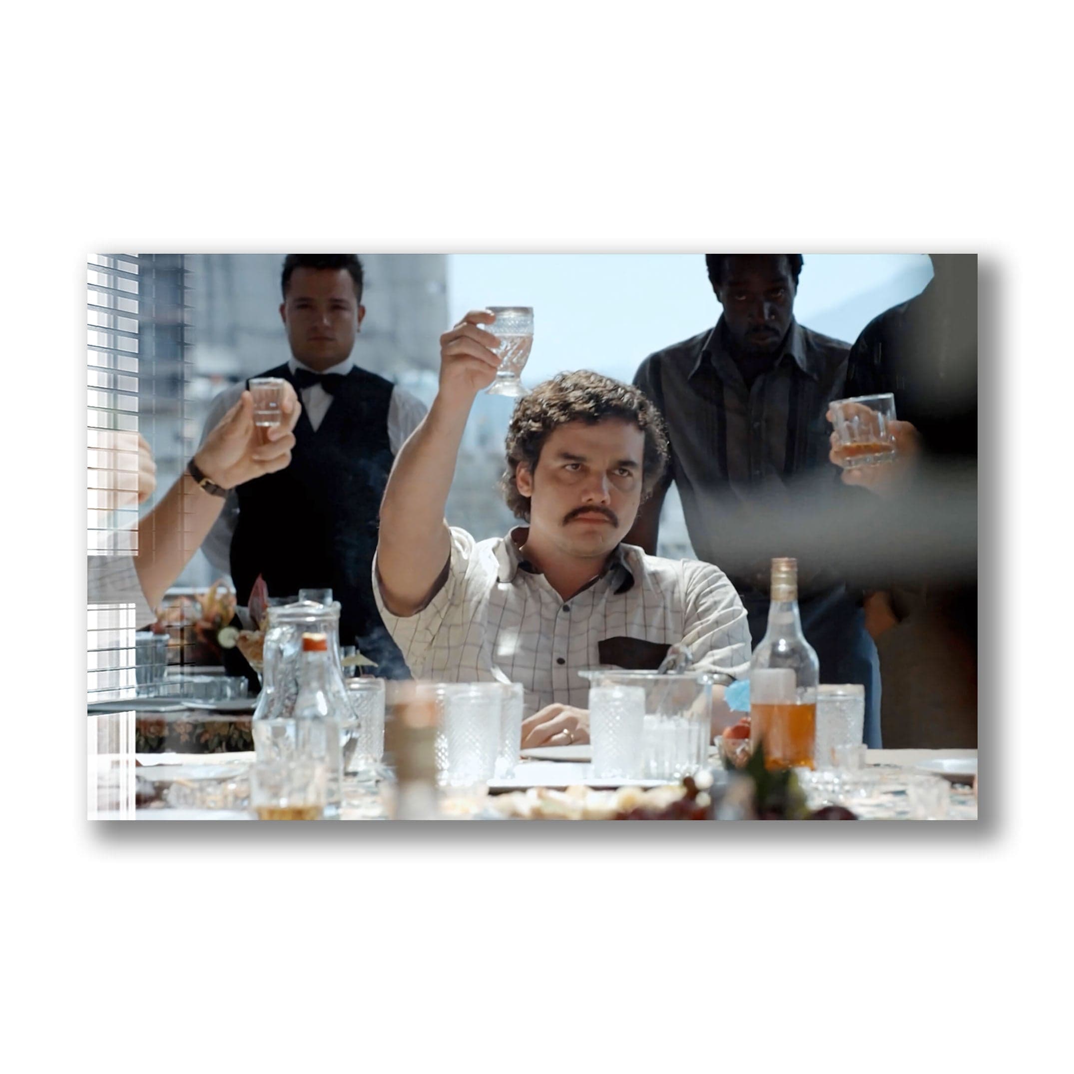Artronauts Glass Print Pablo Escobar - Narcos
