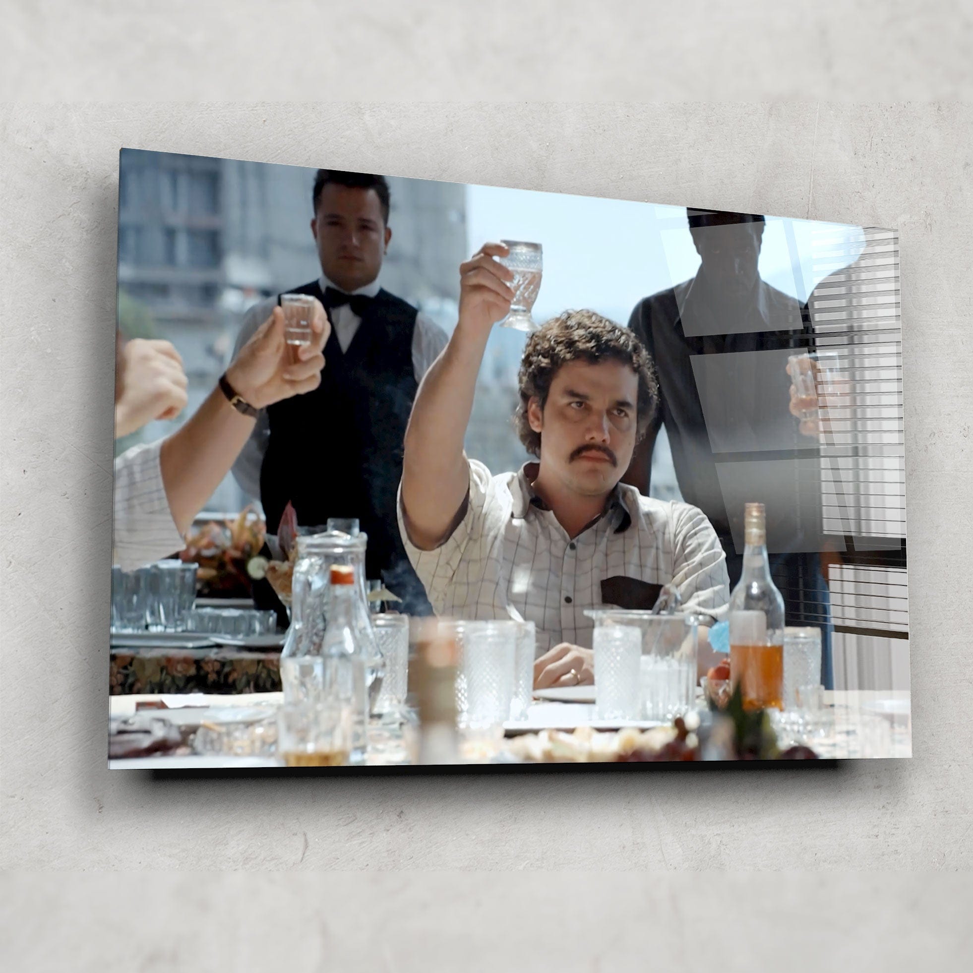 Artronauts Glass Print Pablo Escobar - Narcos