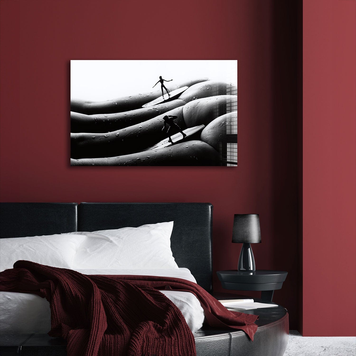 Artronauts Glass Print Body Surfers