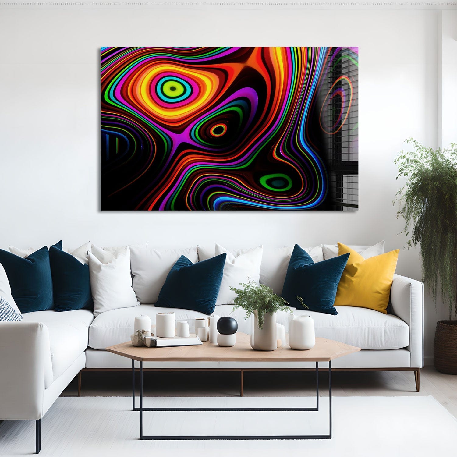 Artronauts Glass Print Colourful Layers