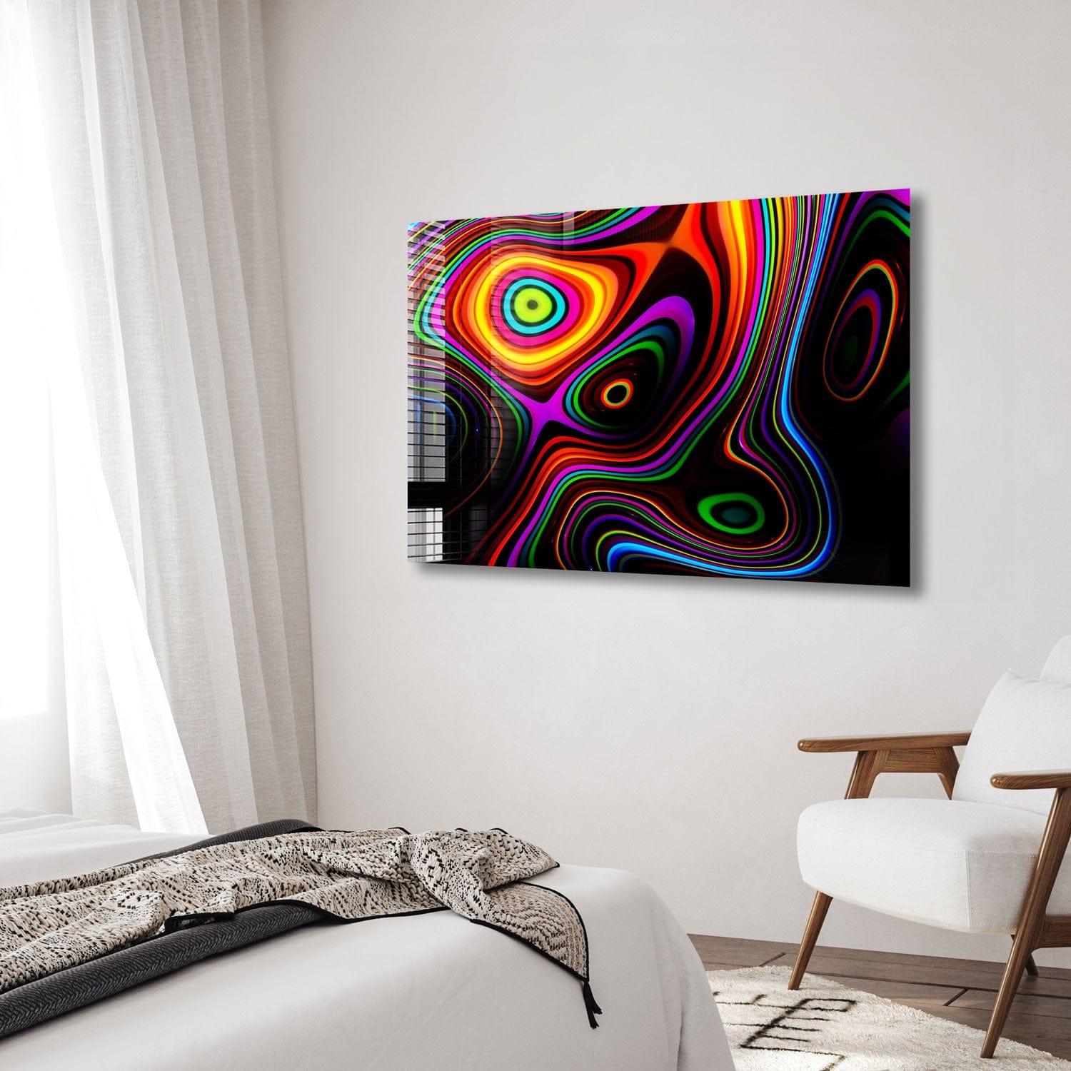 Artronauts Glass Print Colourful Layers