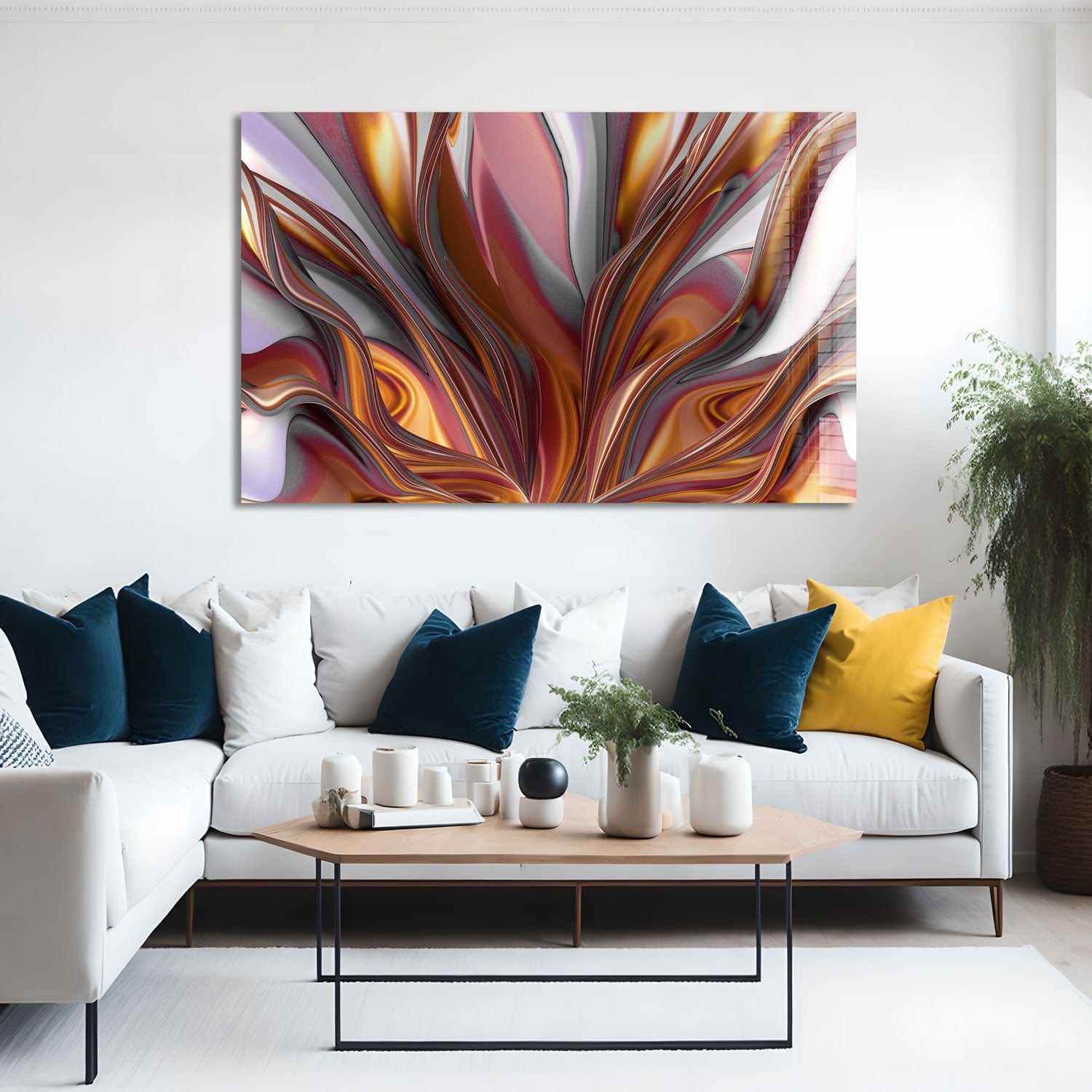 Artronauts Glass Print Abstract Roots