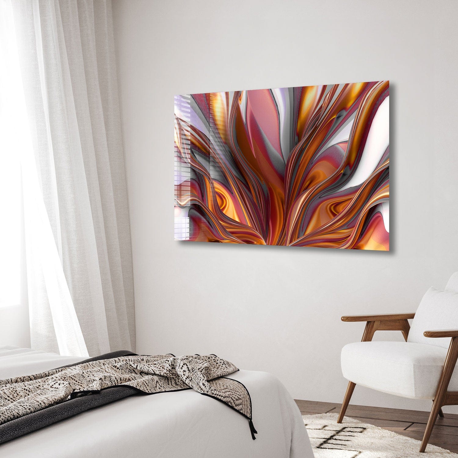 Artronauts Glass Print Abstract Roots