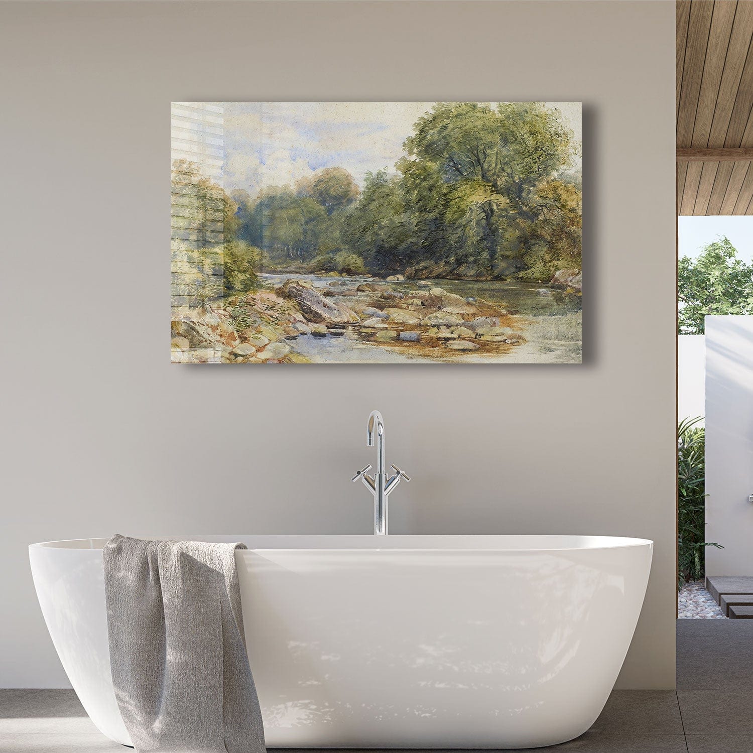 Artronauts Glass Print Riverside