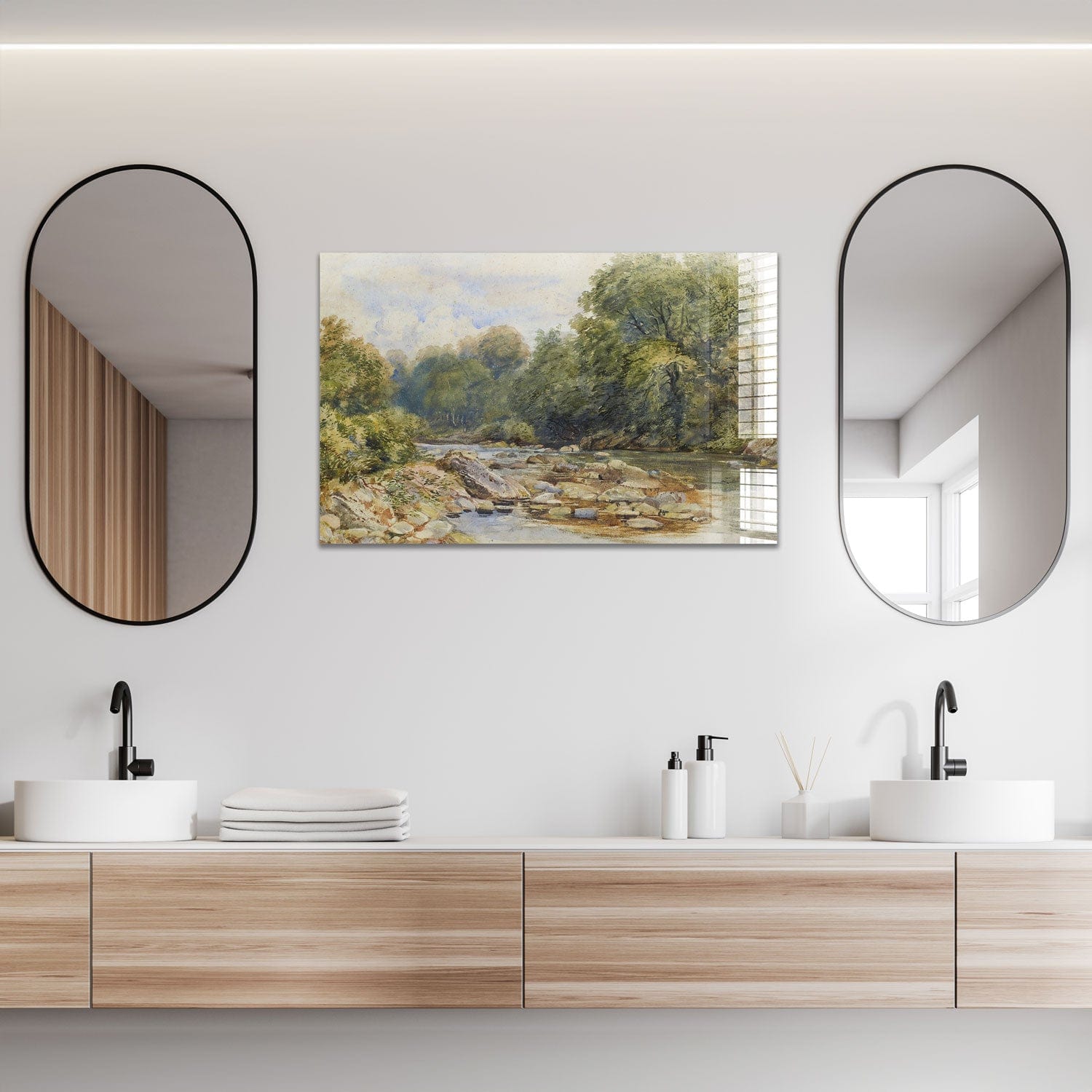 Artronauts Glass Print Riverside