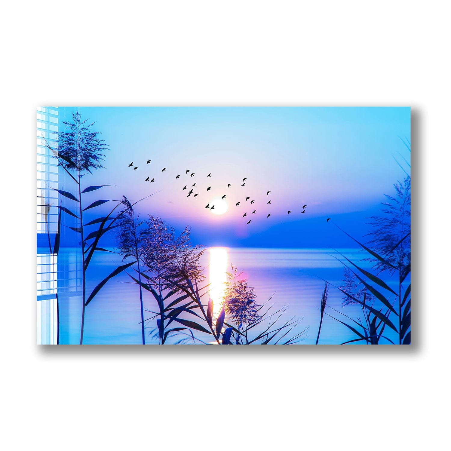 Artronauts Glass Print Sunset Seaside
