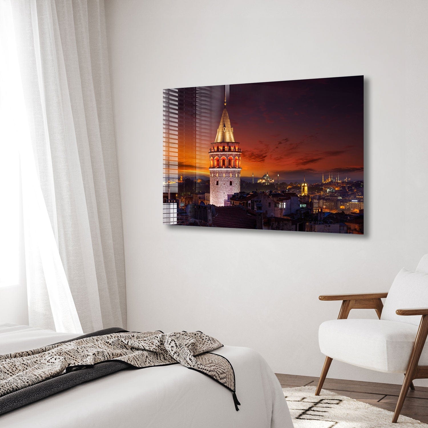 Artronauts Glass Print Galata Tower - Istanbul