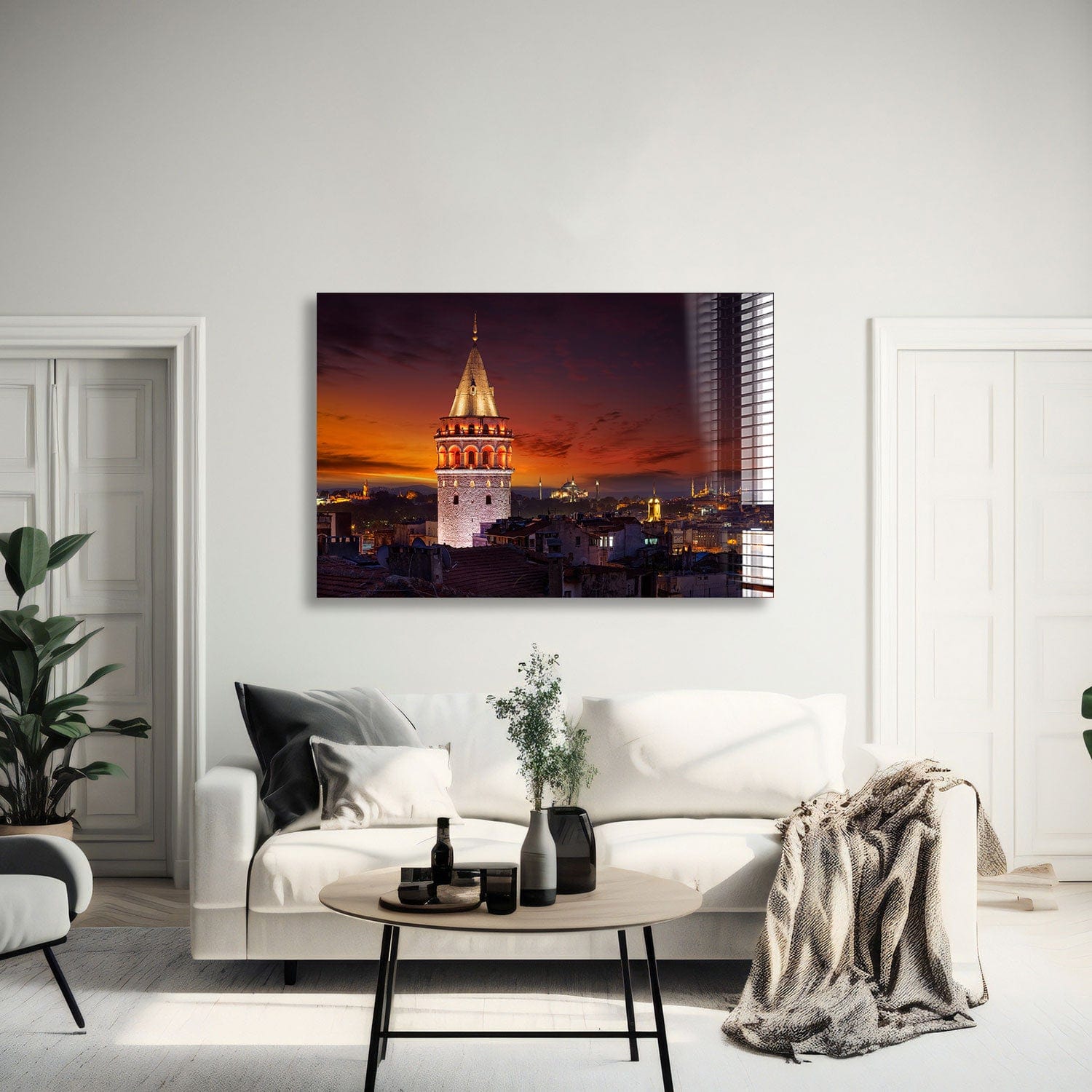 Artronauts Glass Print 60x90 Galata Tower - Istanbul
