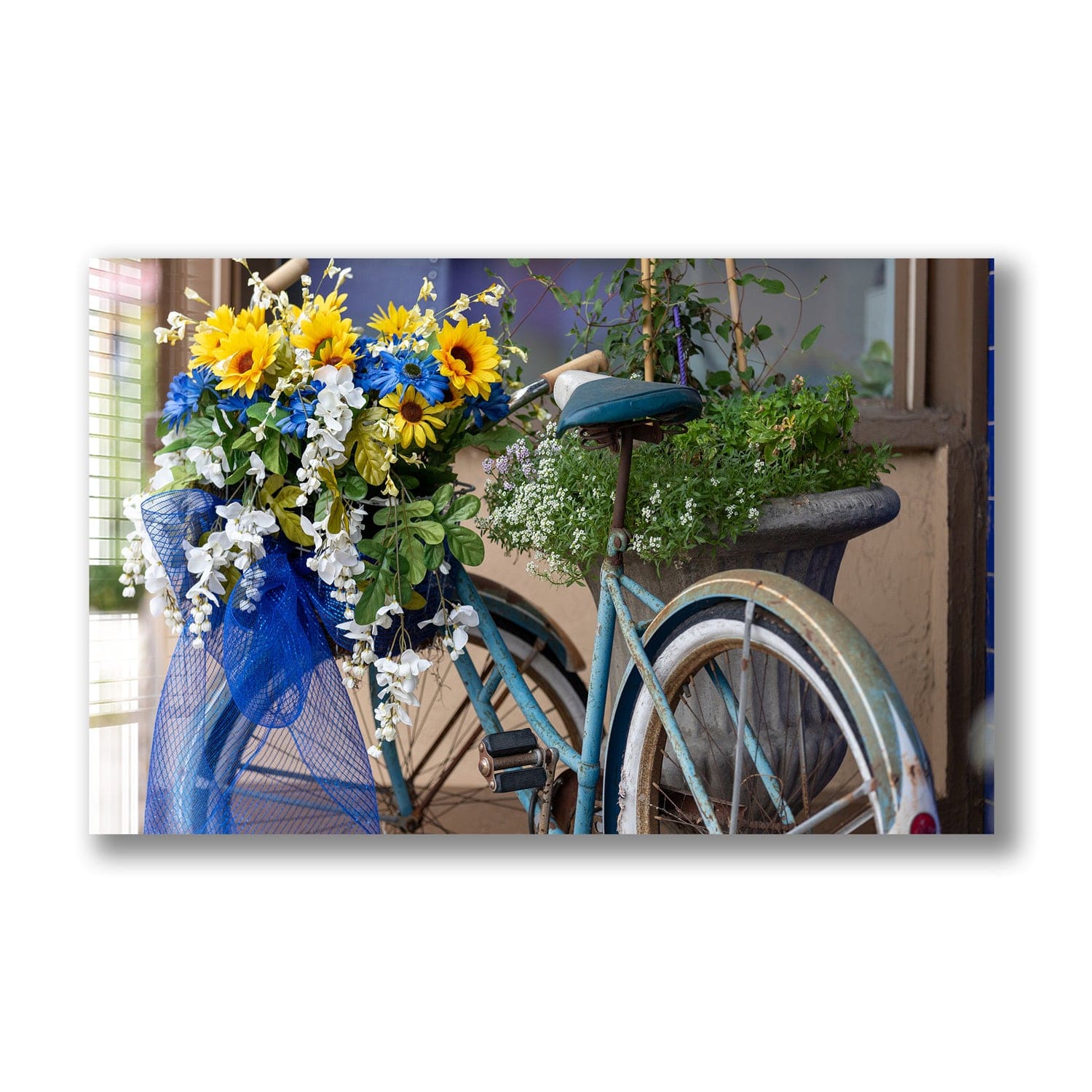 Artronauts Glass Print Floral Bicycle
