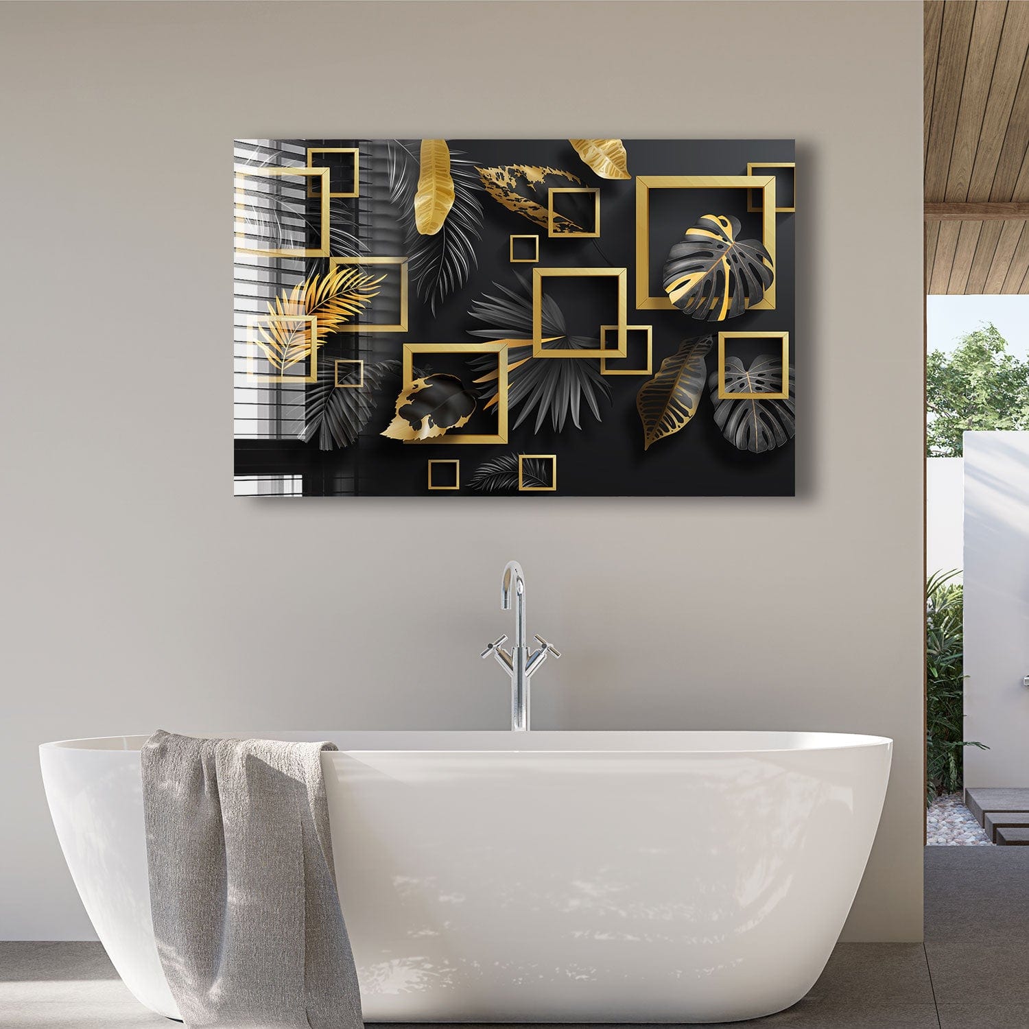 Artronauts Glass Print Plants Square