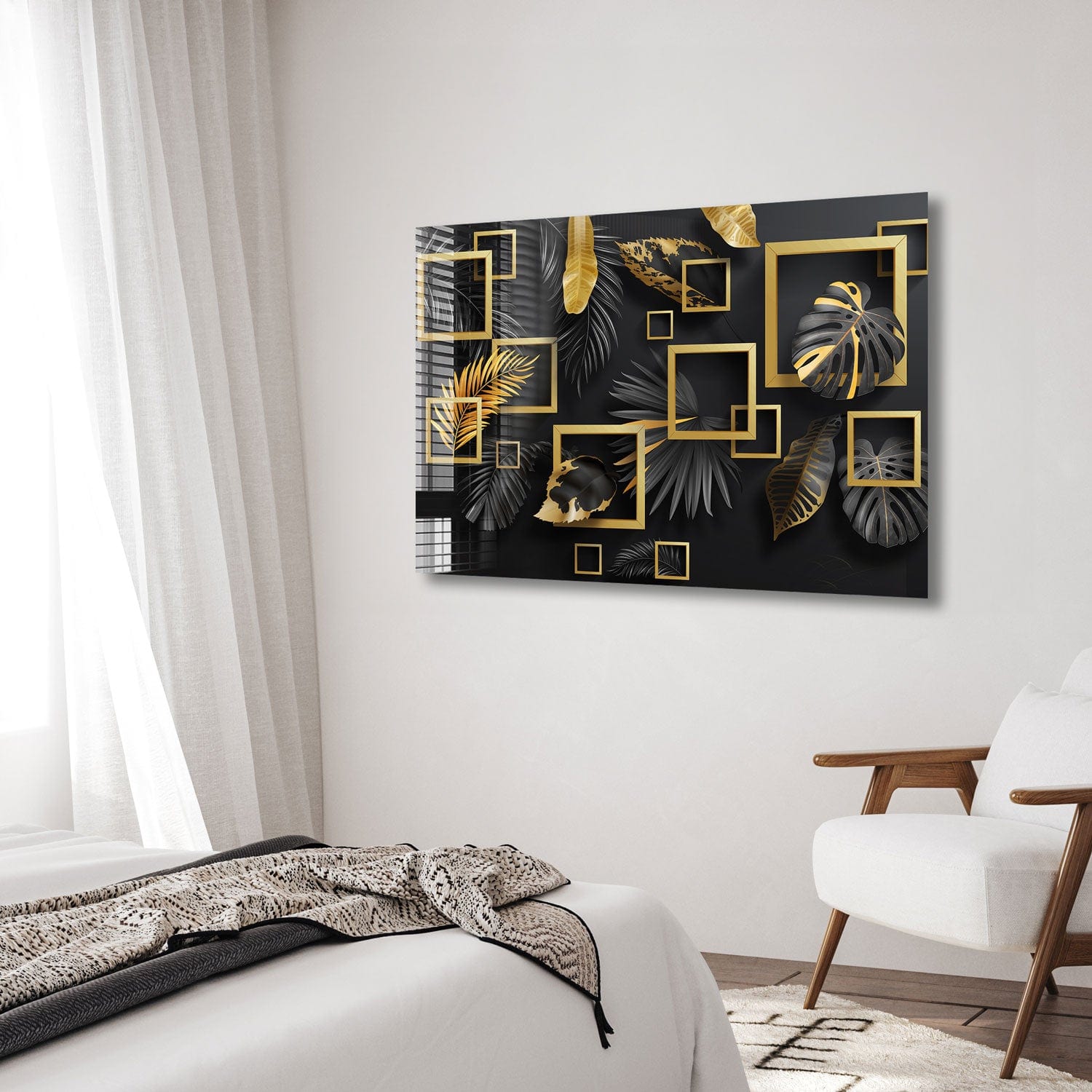 Artronauts Glass Print Plants Square