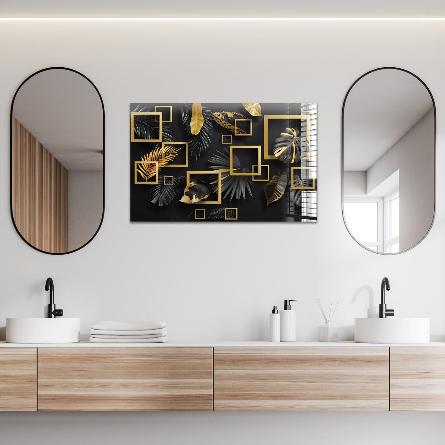 Artronauts Glass Print Plants Square