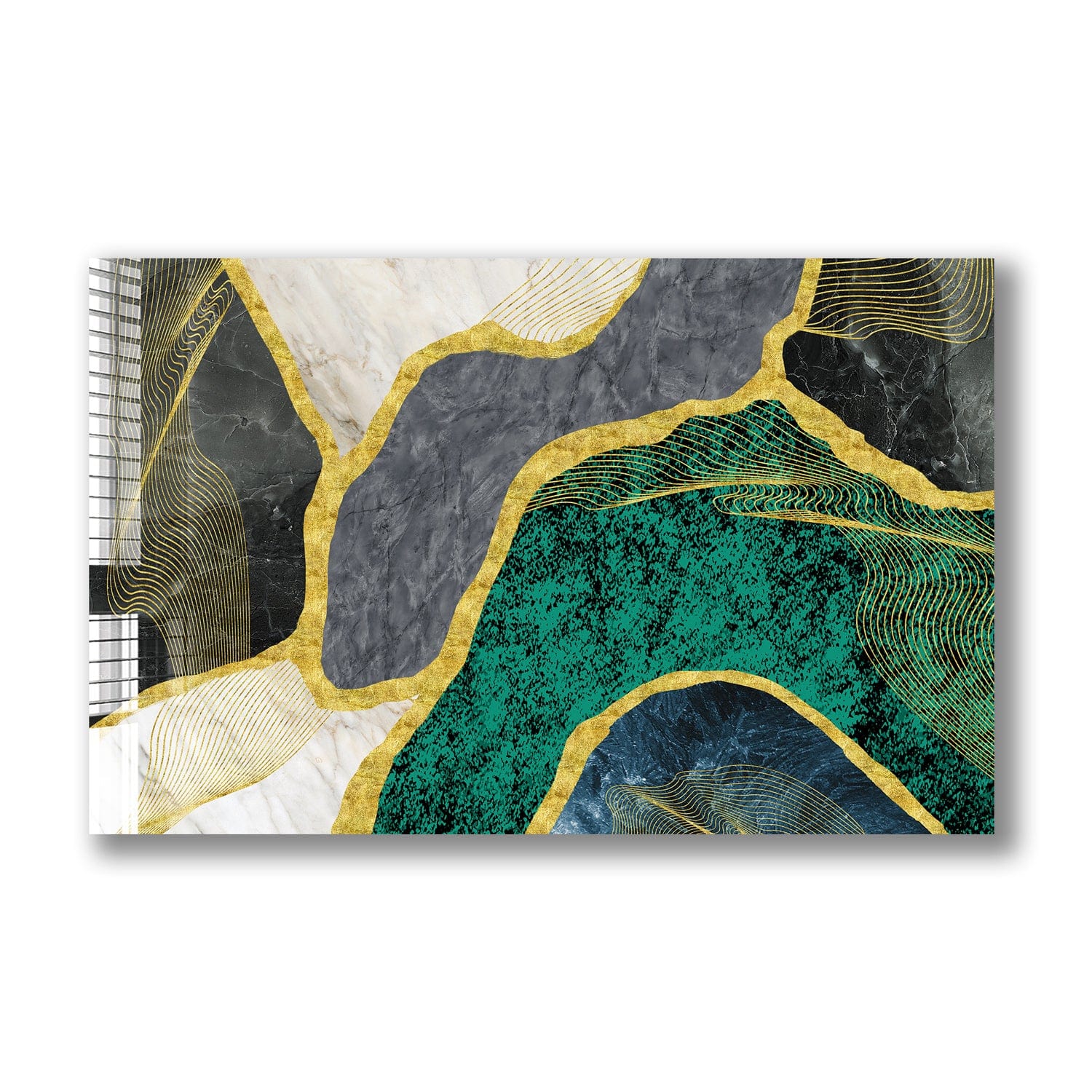 Artronauts Glass Print Green Marble Design