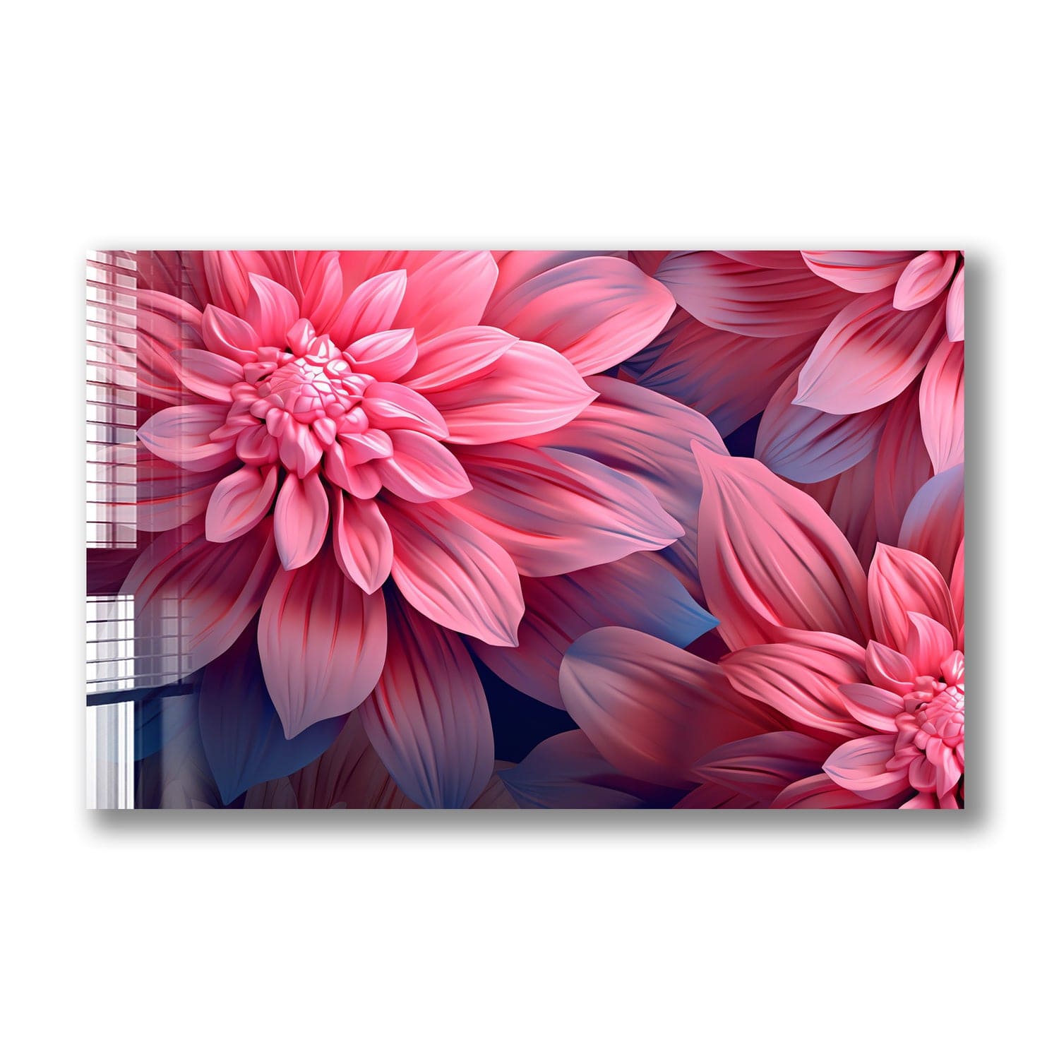 Artronauts Glass Print Pink Flowers