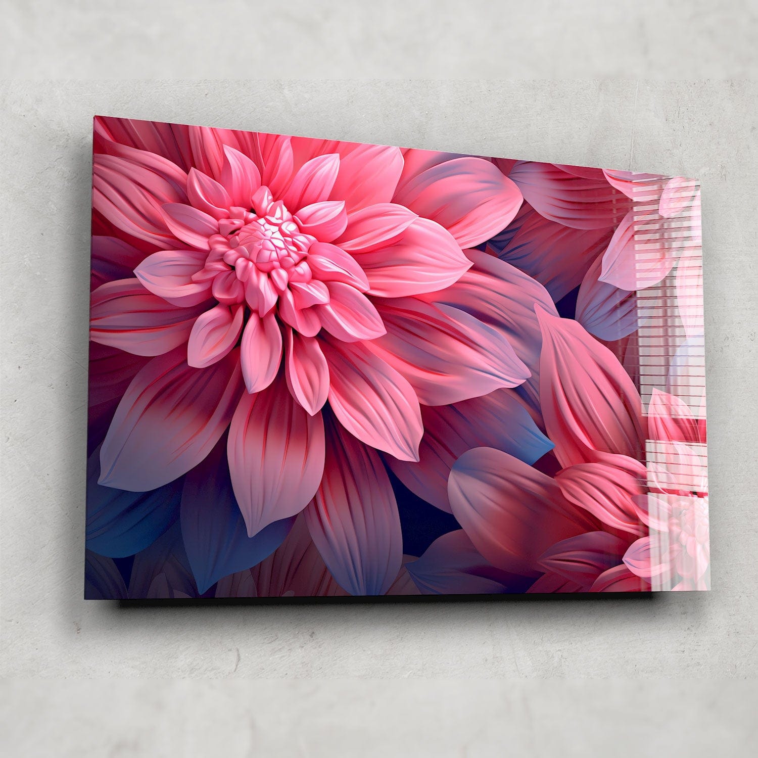 Artronauts Glass Print Pink Flowers