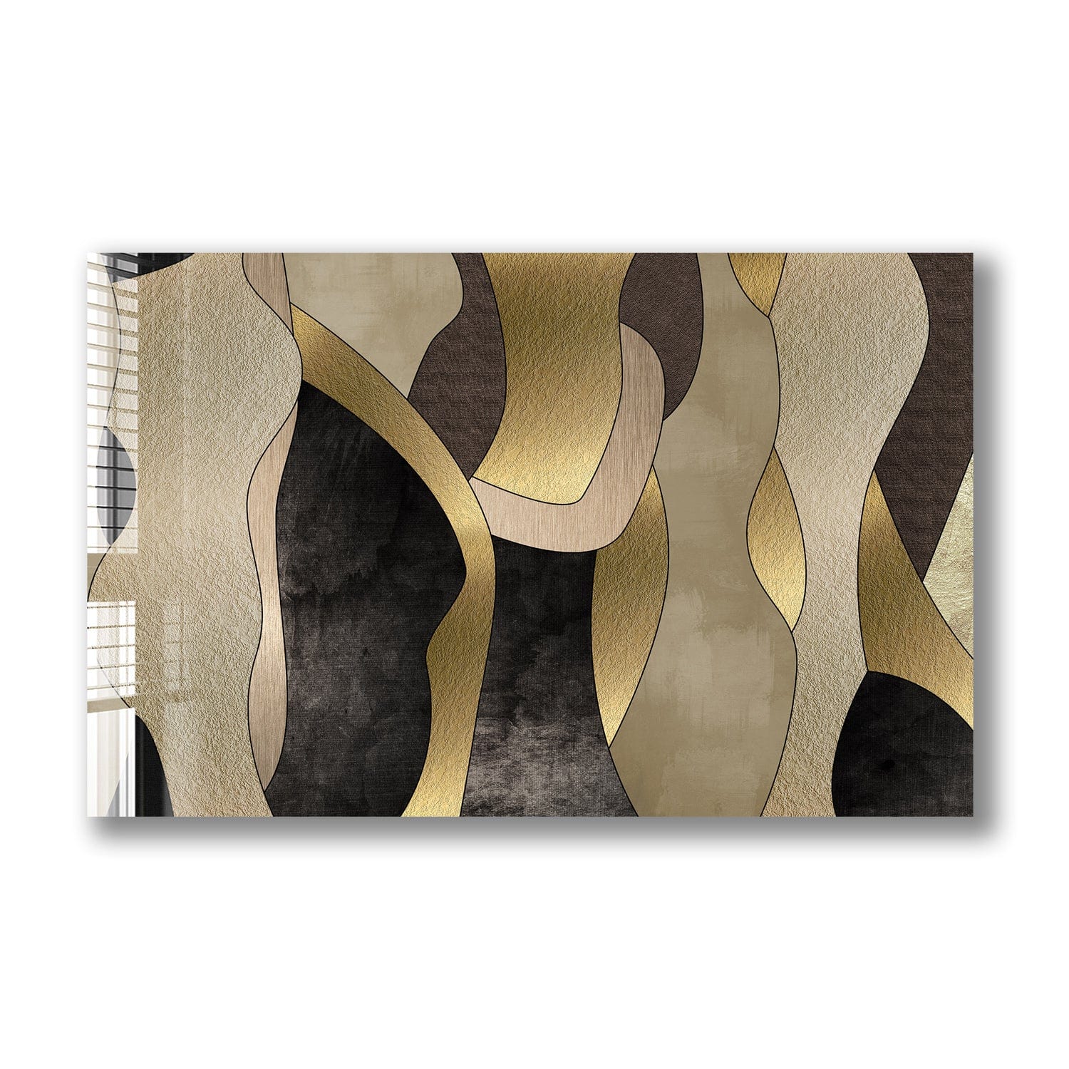 Artronauts Glass Print Abstract Paint