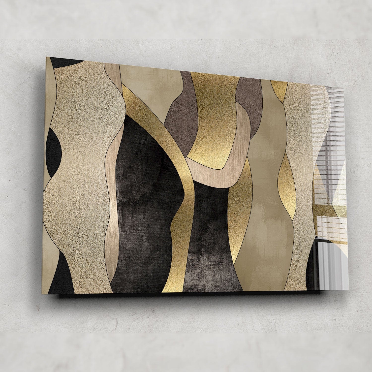 Artronauts Glass Print Abstract Paint