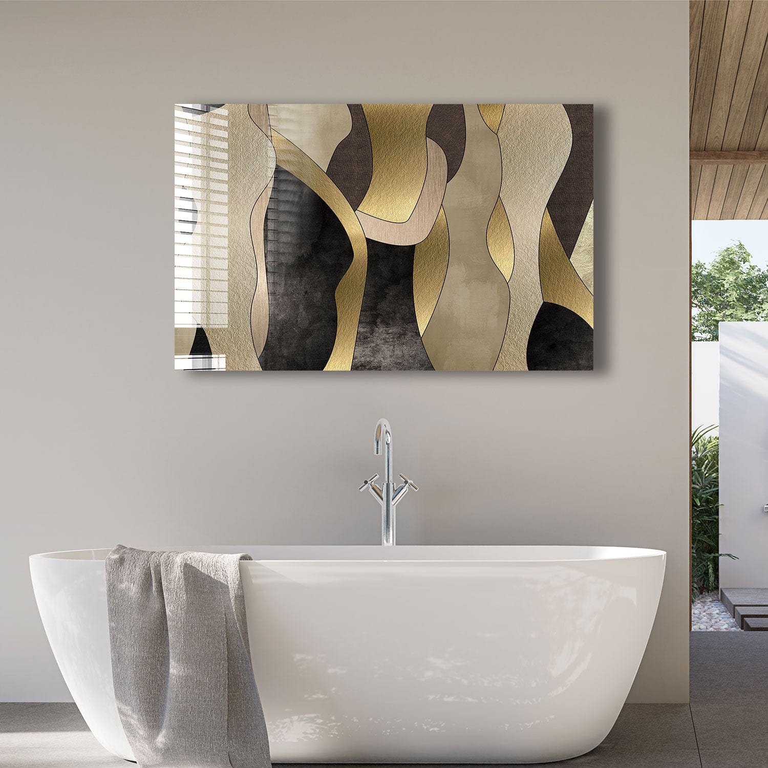 Artronauts Glass Print Abstract Paint