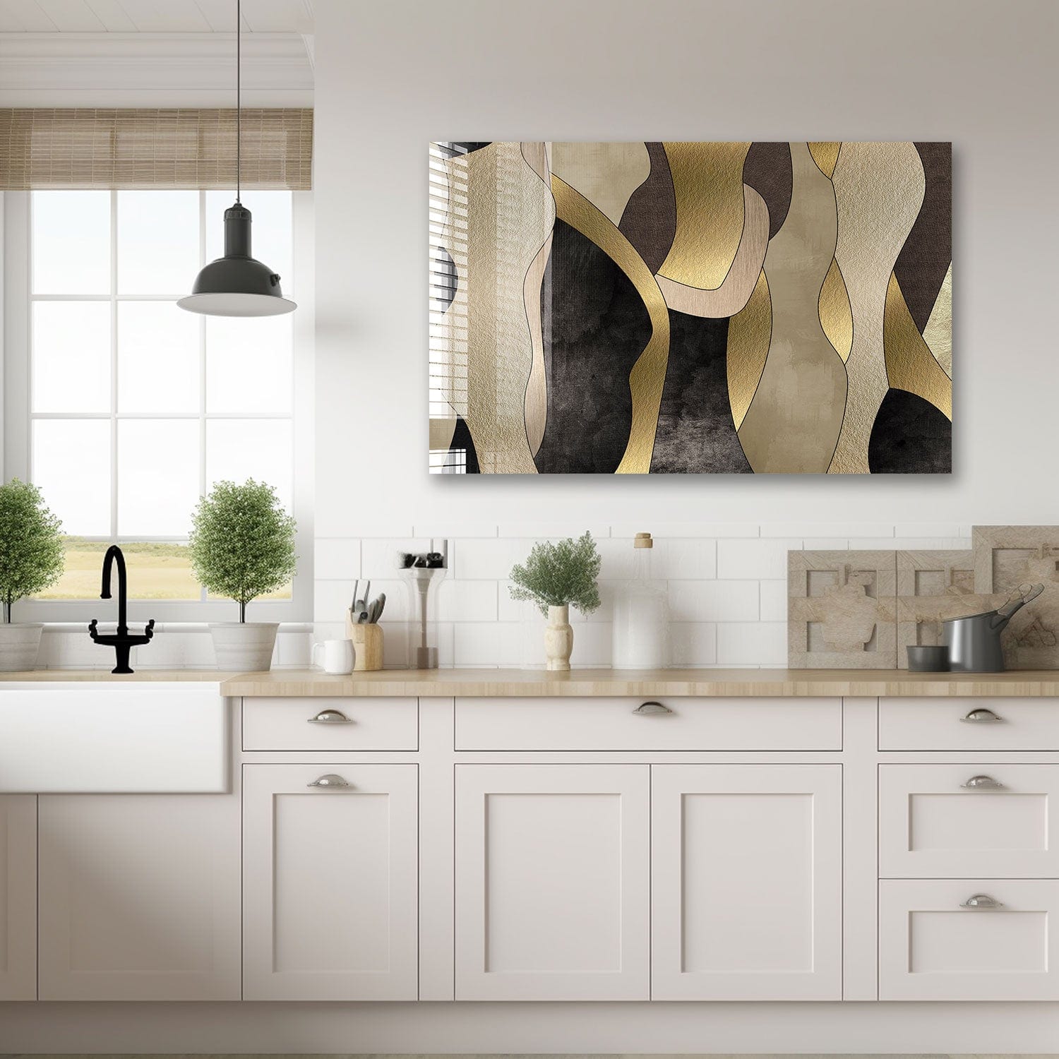 Artronauts Glass Print 110x70 Abstract Paint