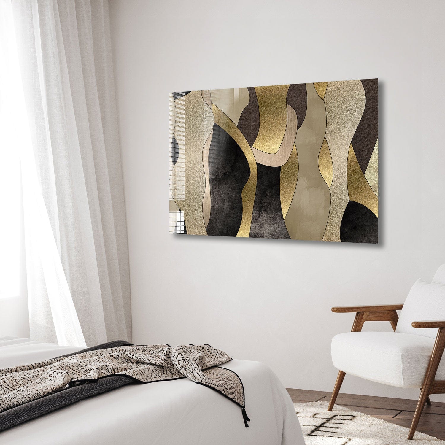 Artronauts Glass Print Abstract Paint