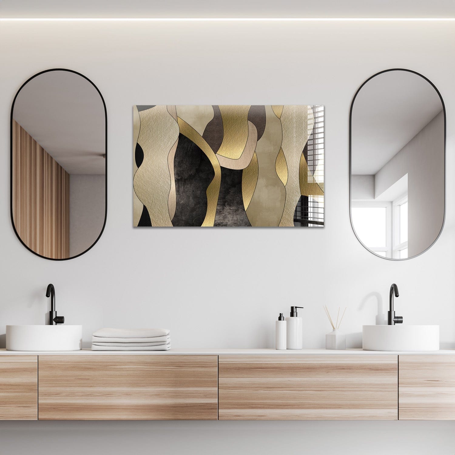 Artronauts Glass Print 72x46 Abstract Paint