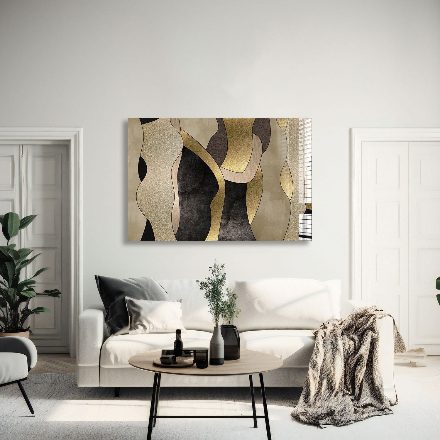 Artronauts Glass Print 60x90 Abstract Paint