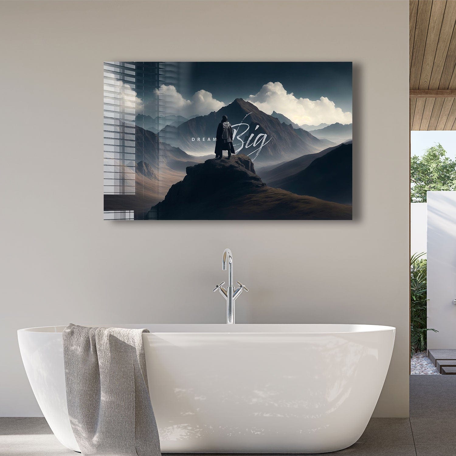 Artronauts Glass Print Dream Big