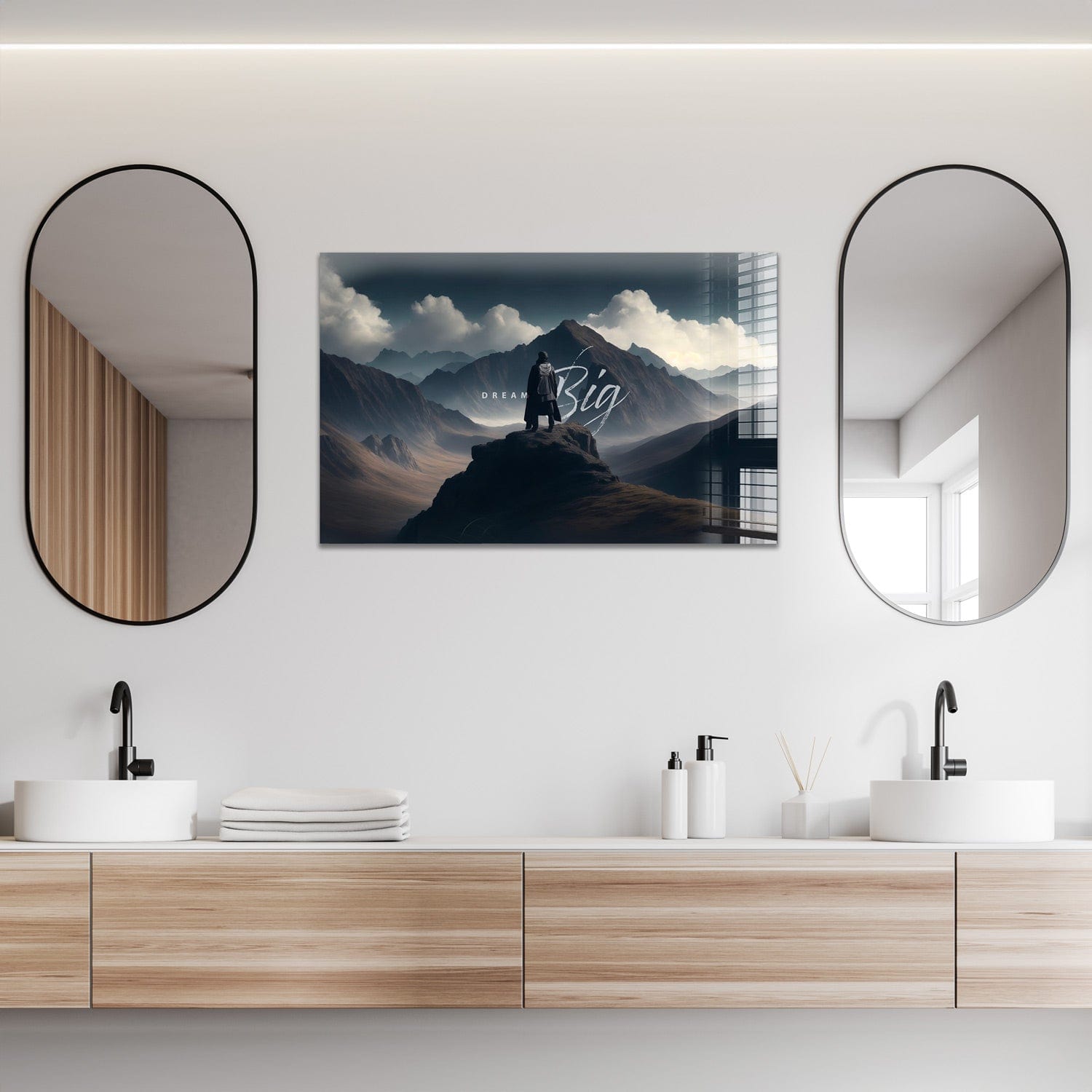Artronauts Glass Print 72x46 Dream Big