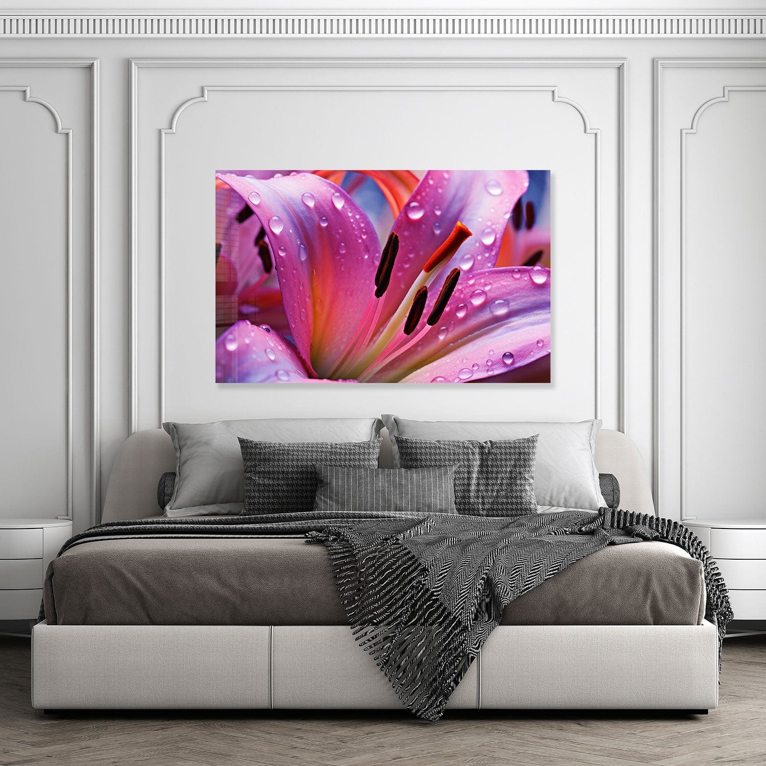 Artronauts Glass Print Purple Lily - Tempered Glass Wall Art