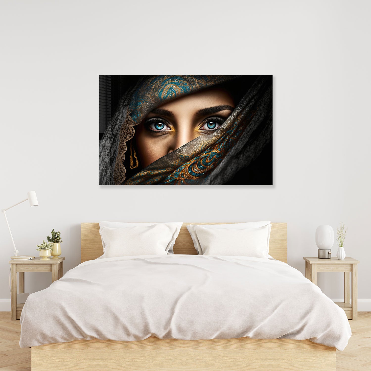 The Blue Eyes - Tempered Glass Wall Art