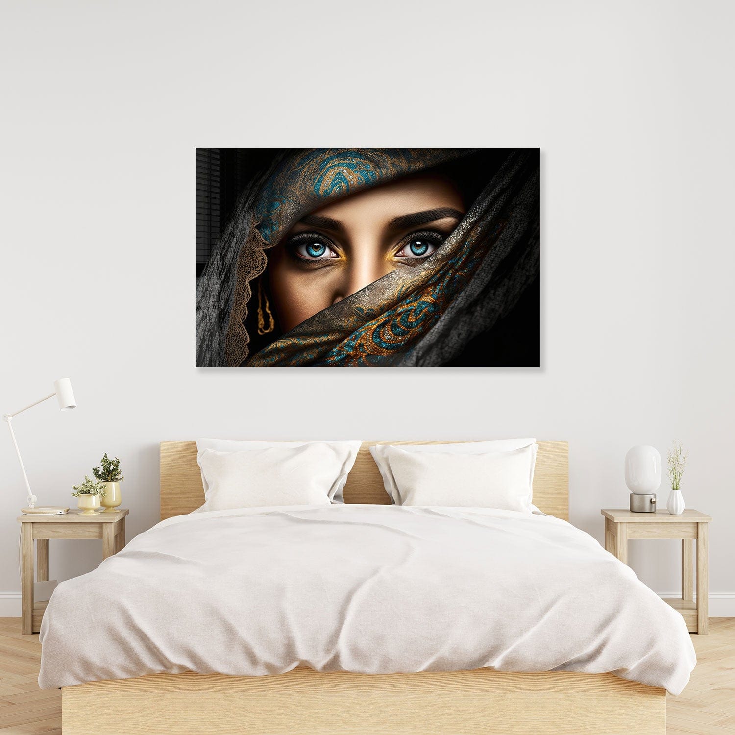 Artronauts Glass Print The Blue Eyes - Tempered Glass Wall Art