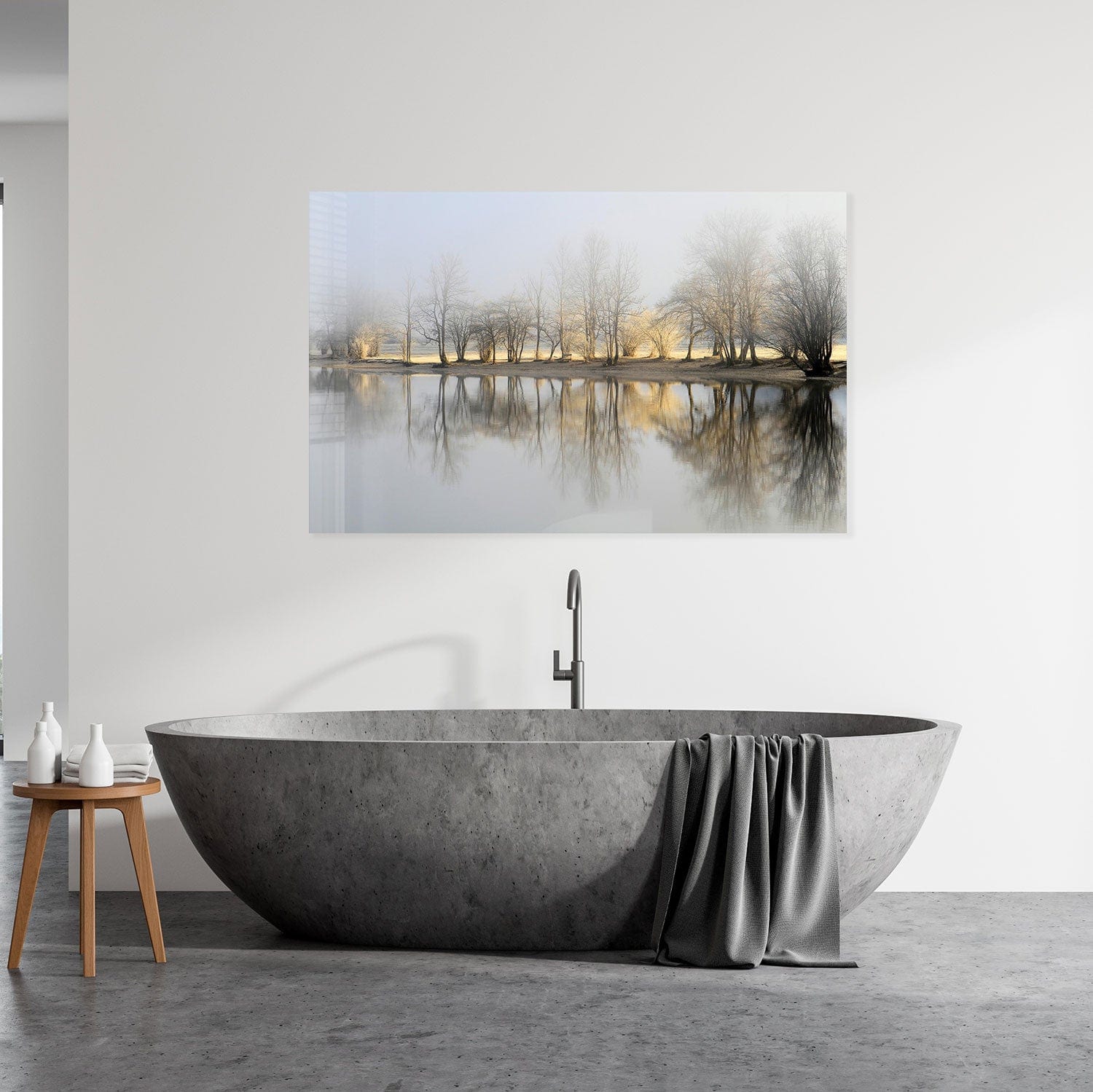 Artronauts Glass Print The Reflection - Tempered Glass Wall Art