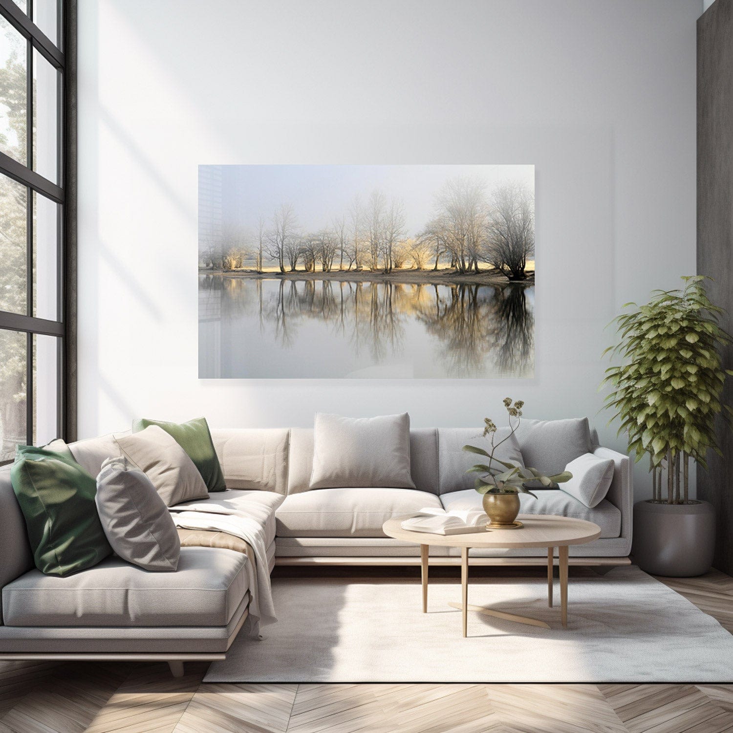 Artronauts Glass Print The Reflection - Tempered Glass Wall Art